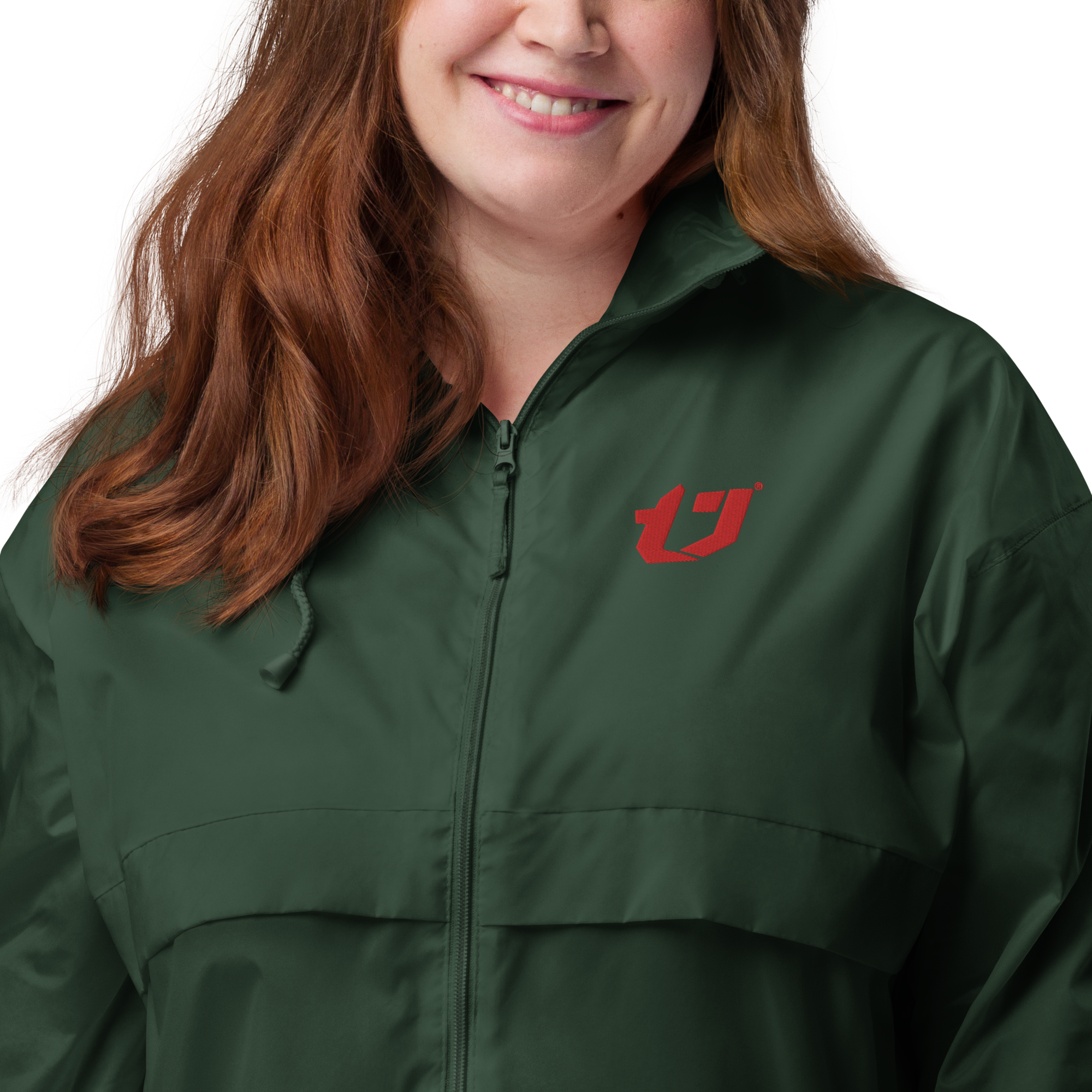 N'Trench Apparel Red Logo Women/Ladies Windbreaker