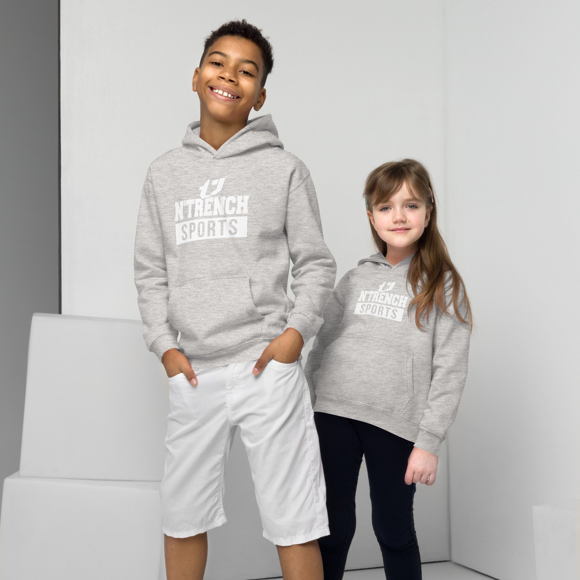 N'Trench (White Font) Kids Hoodie
