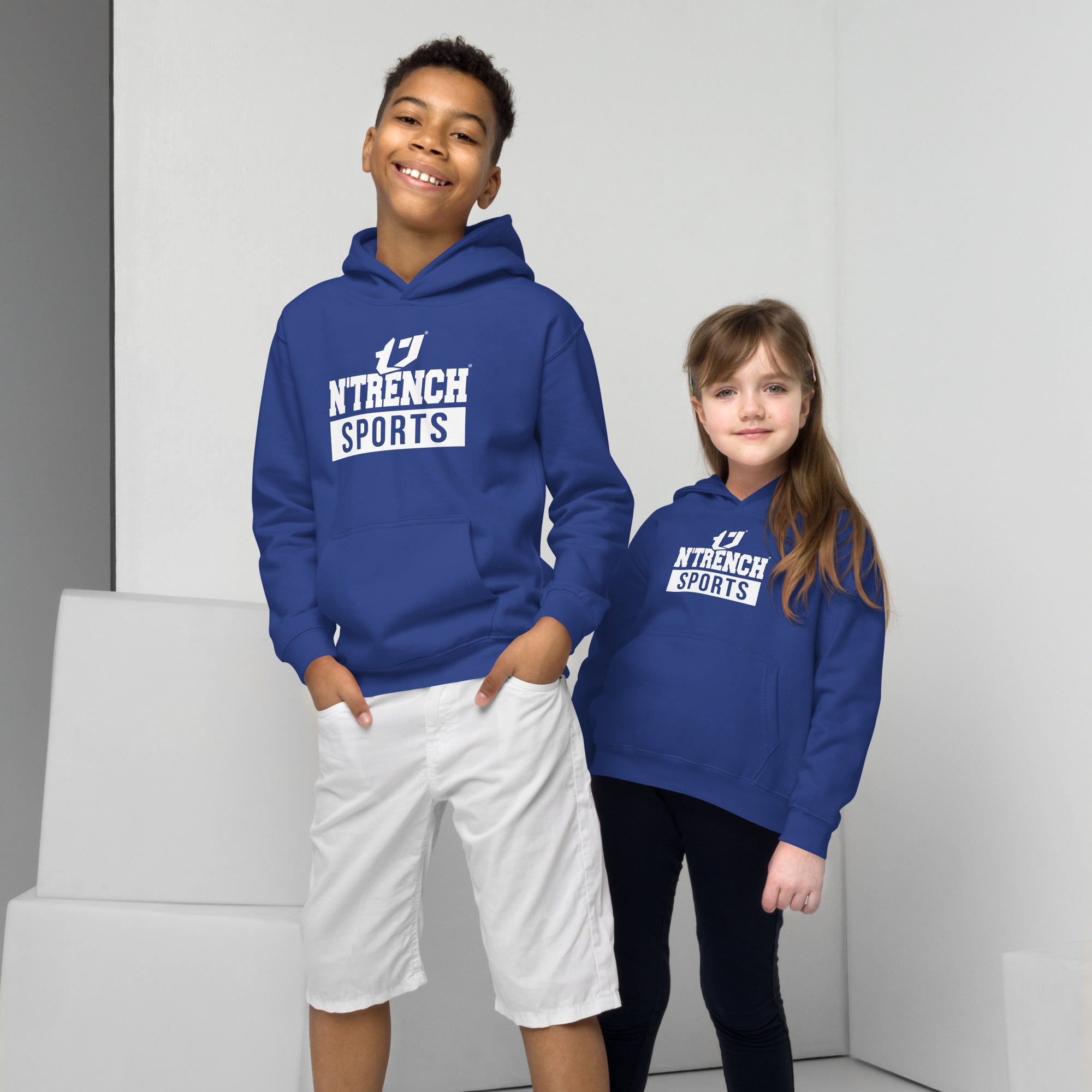 N'Trench (White Font) Kids Hoodie