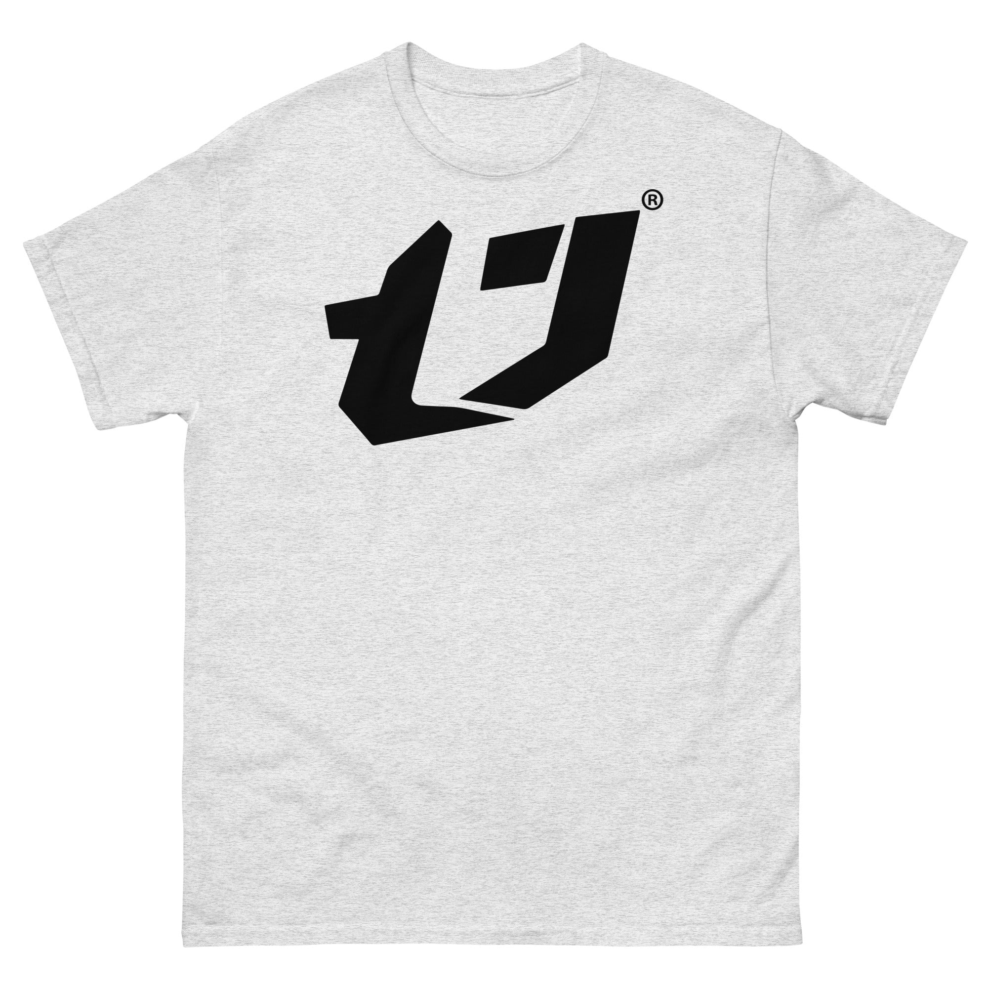 N'Trench Men/Guys Big Logo Black premium heavyweight tee