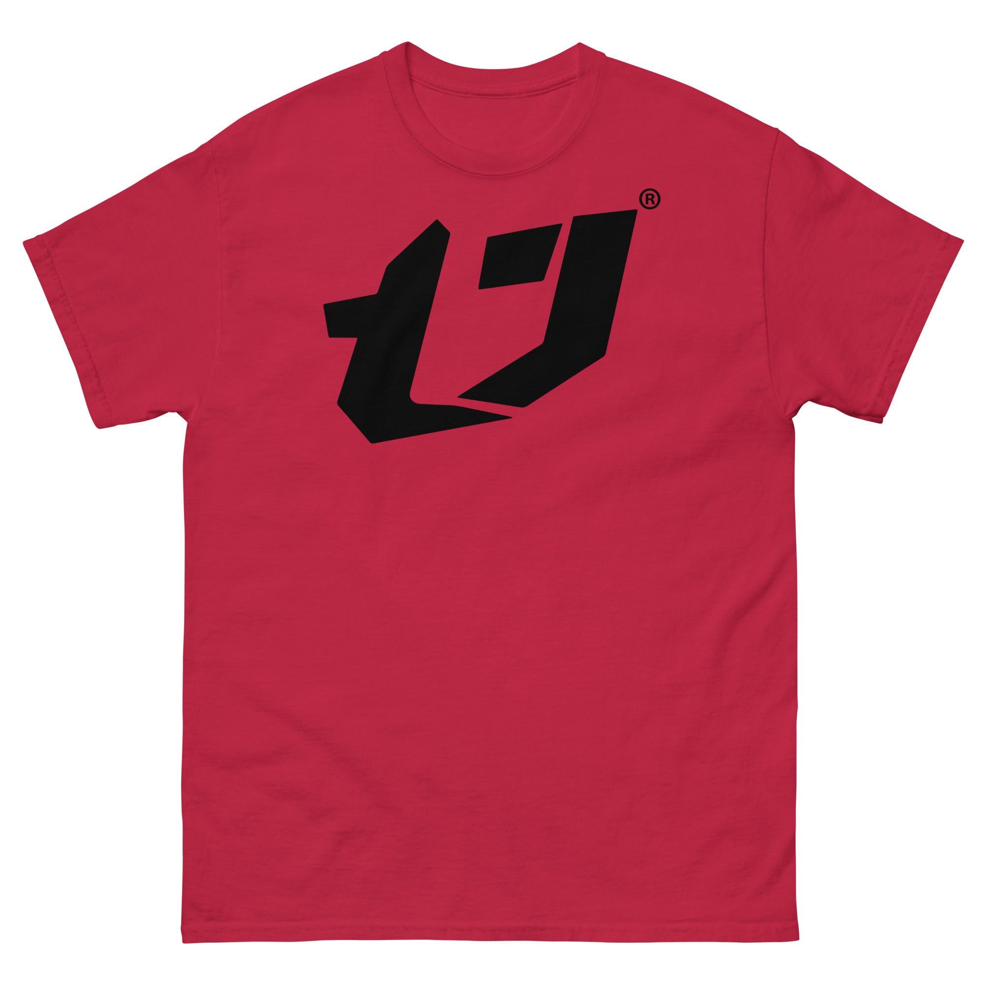 N'Trench Men/Guys Big Logo Black Premium Heavyweight Tee