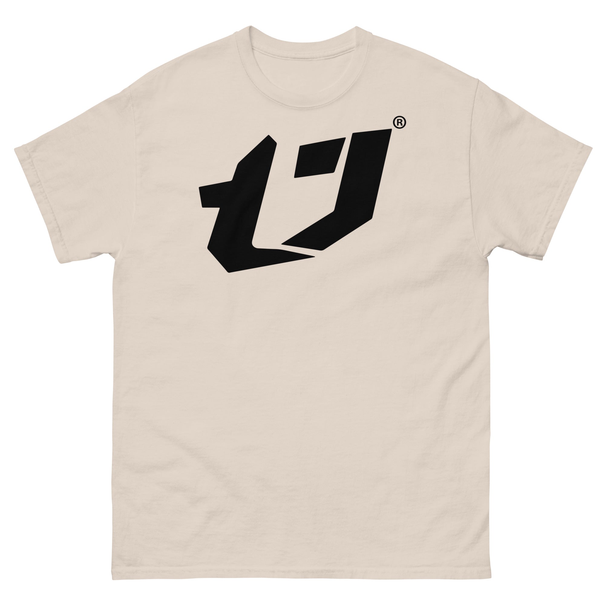 N'Trench Men/Guys Big Logo Black premium heavyweight tee