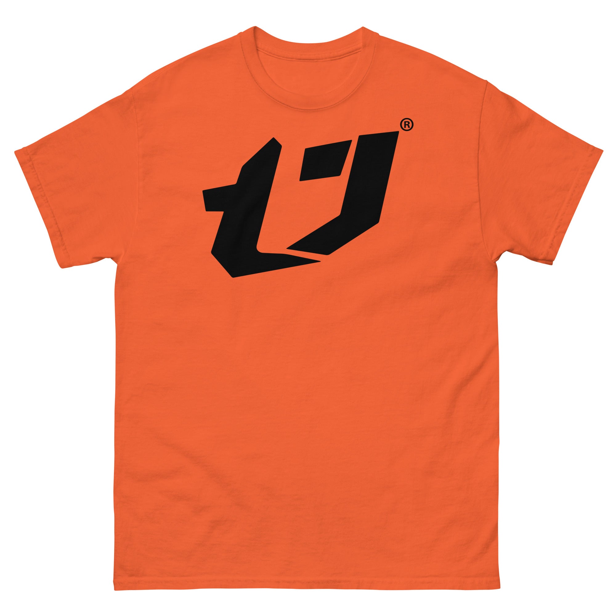 N'Trench Men/Guys Big Logo Black Premium Heavyweight Tee