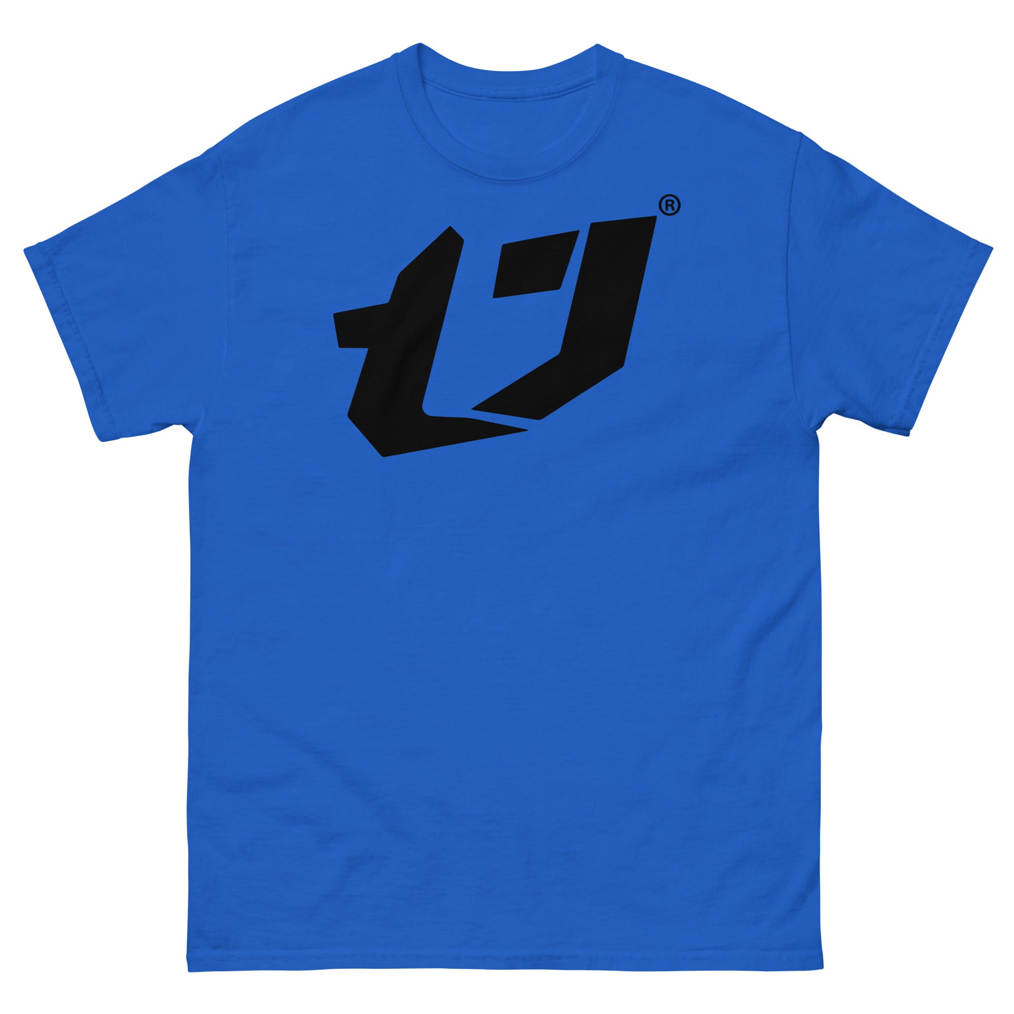 N'Trench Men/Guys Big Logo Black premium heavyweight tee