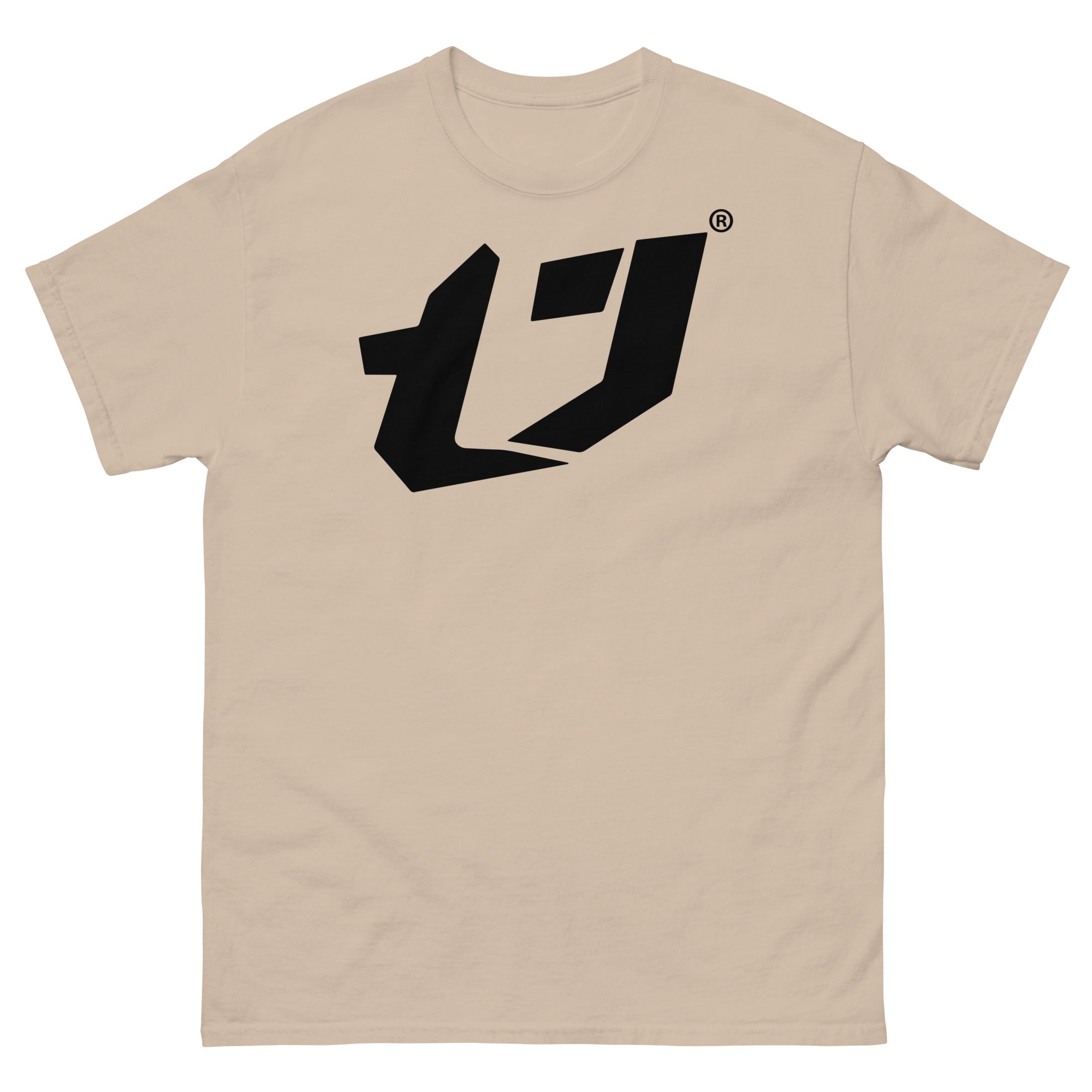 N'Trench Men/Guys Big Logo Black Premium Heavyweight Tee