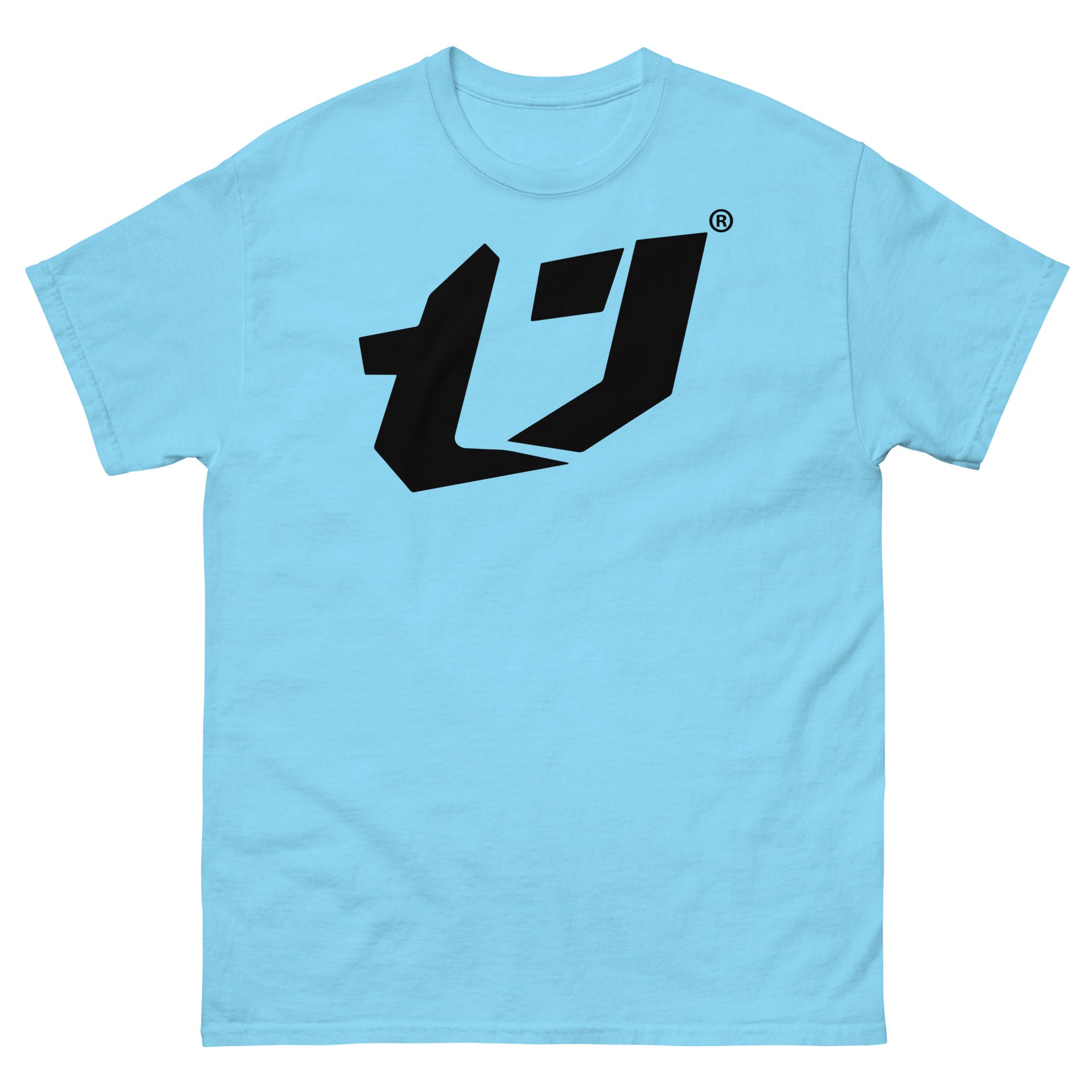 N'Trench Men/Guys Big Logo Black Premium Heavyweight Tee