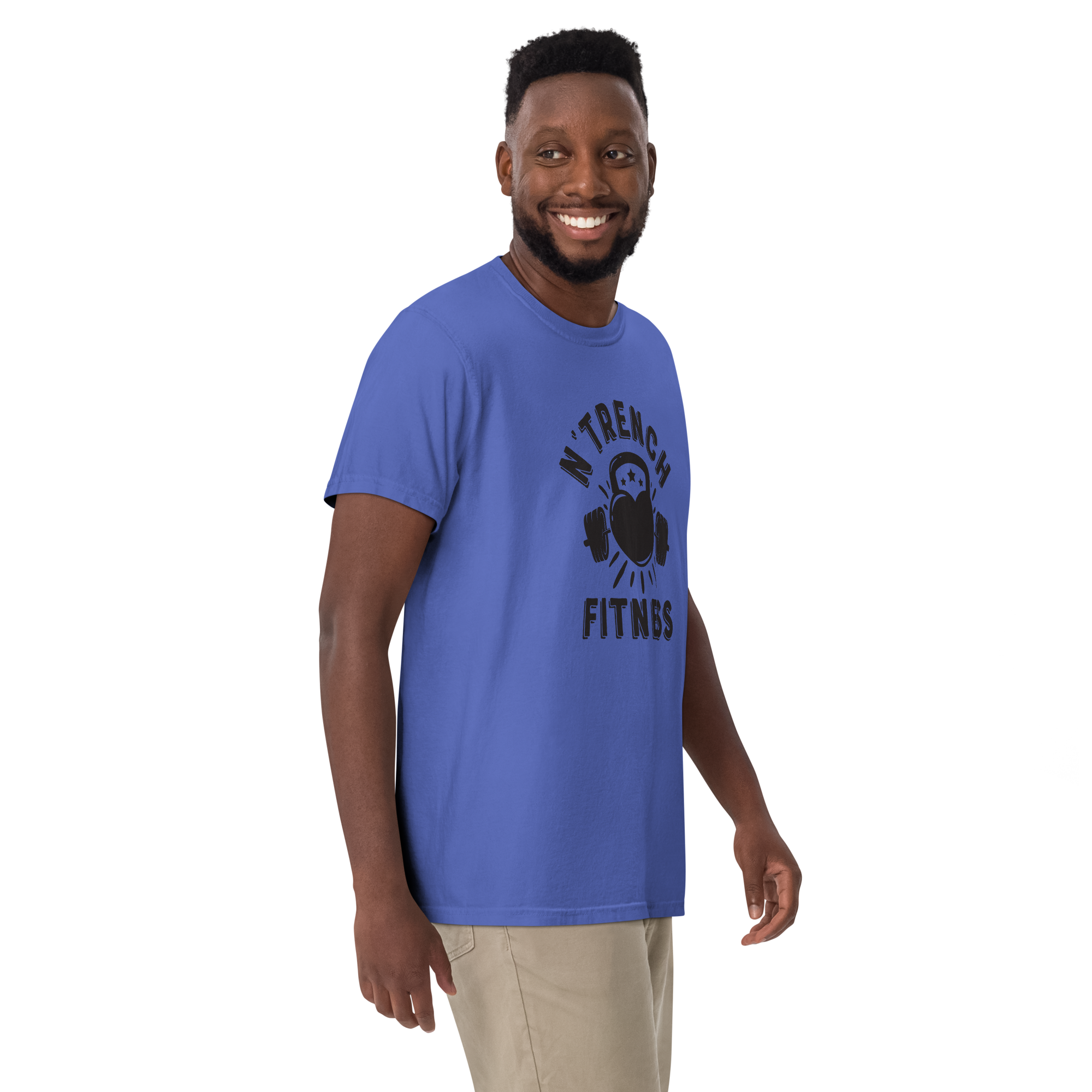 N'Trench Apparel Men/Guys Garment-Dyed Heavyweight T-Shirt