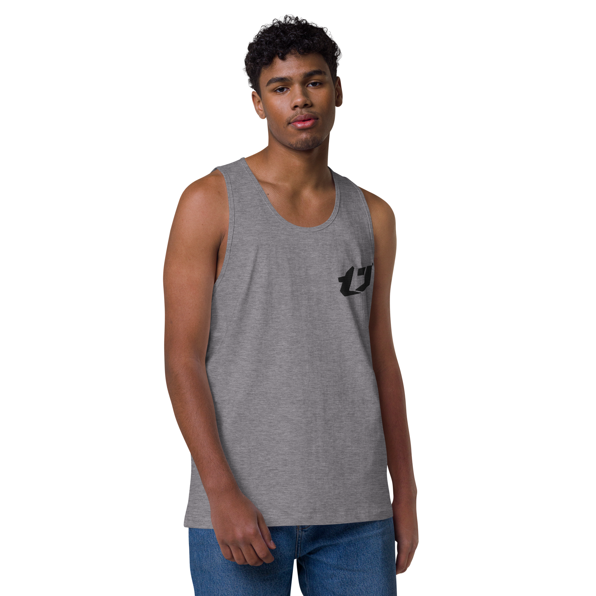 N'Trench Apparel Black Logo Men/Guys premium tank top