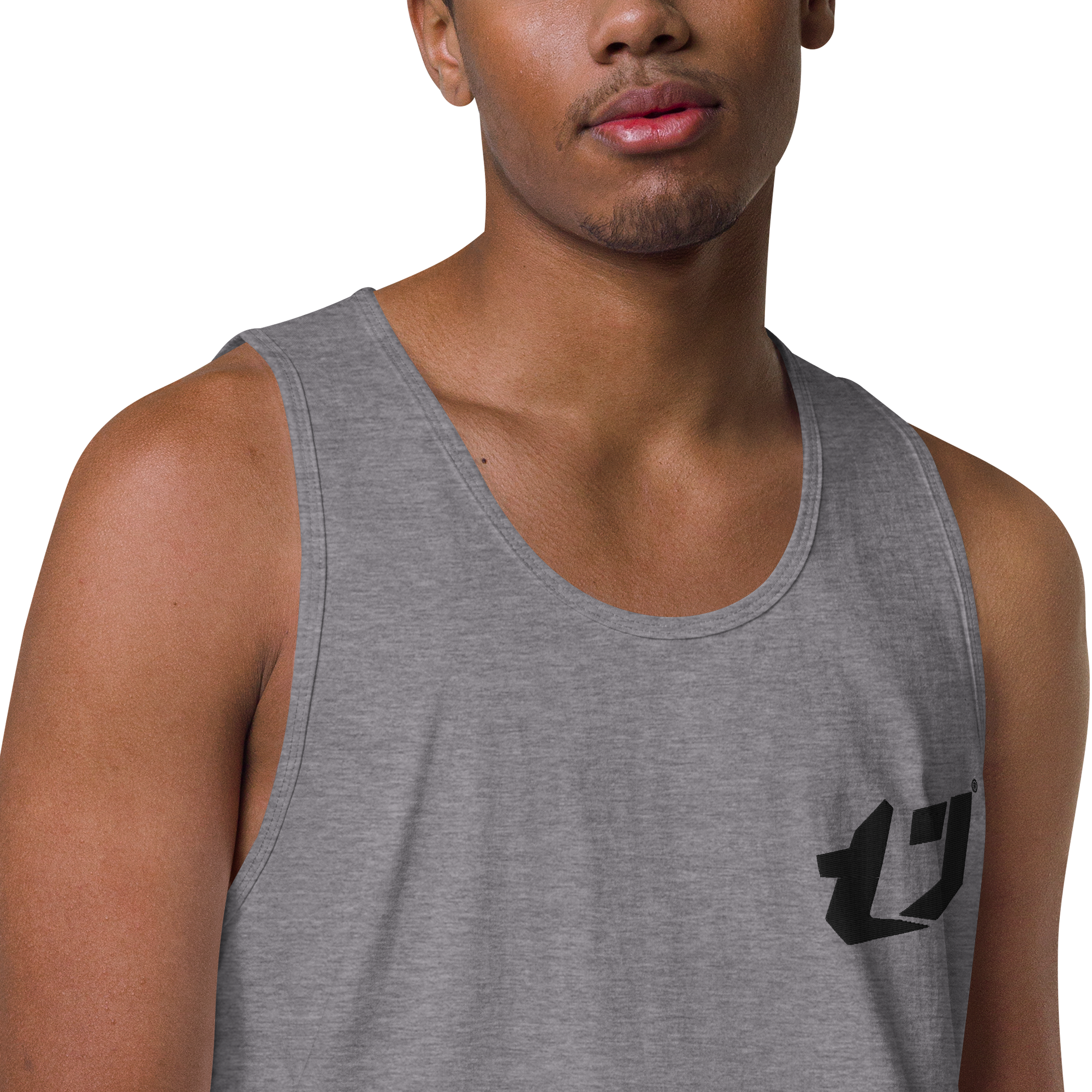 N'Trench Apparel Black Logo Men/Guys premium tank top