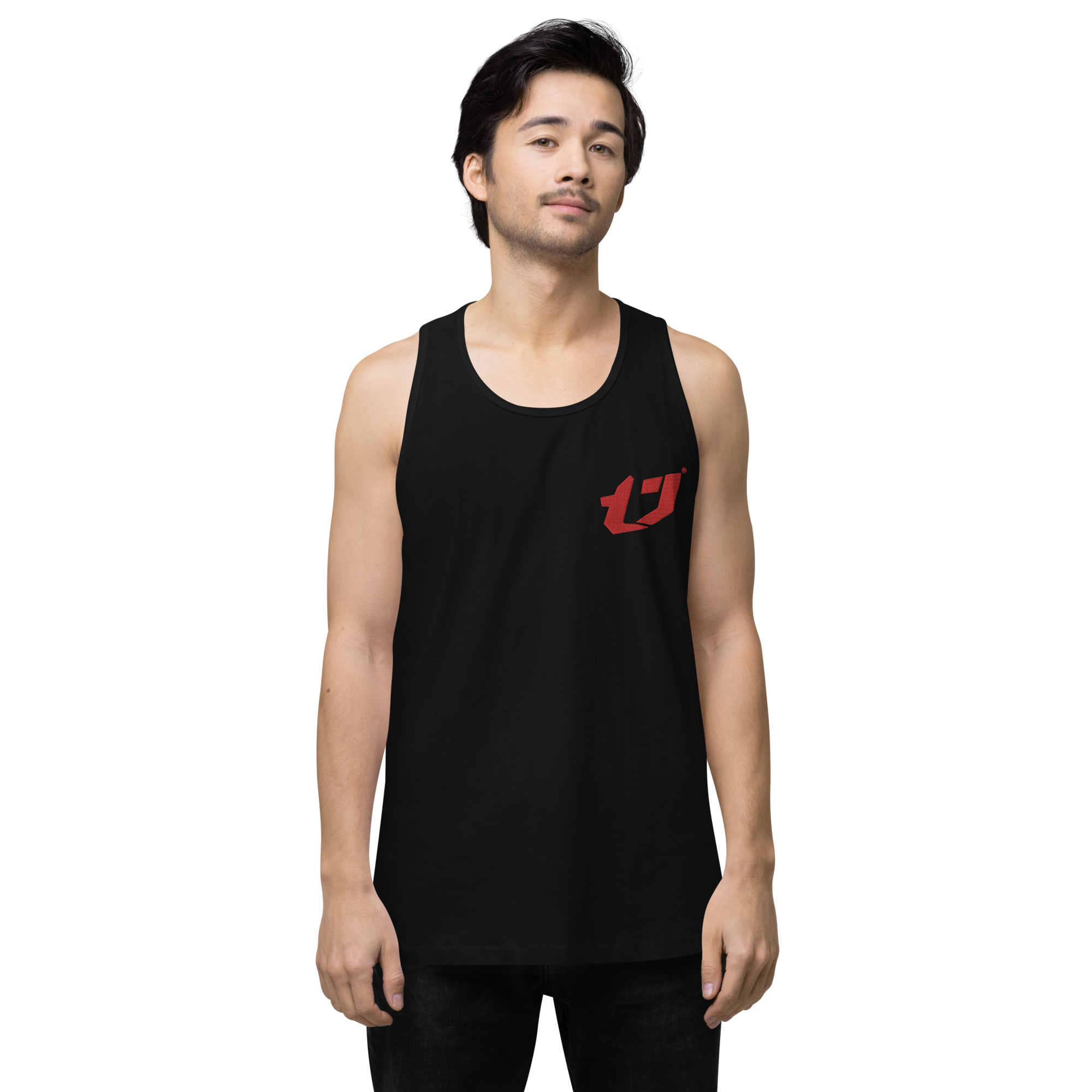 N'Trench Apparel Red Logo Men/Guys premium tank top