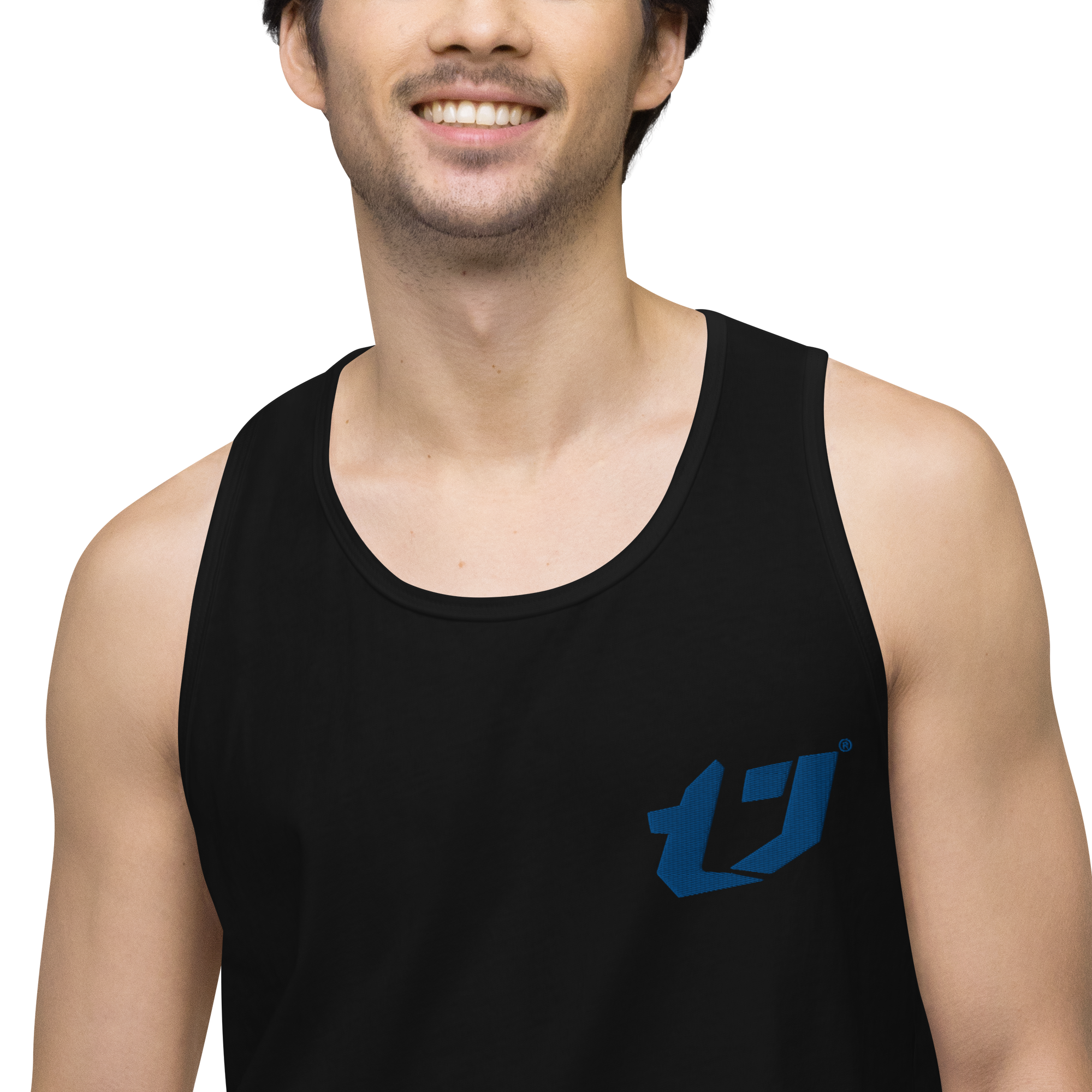 N'Trench Apparel Blue Logo Men/Guys premium tank top