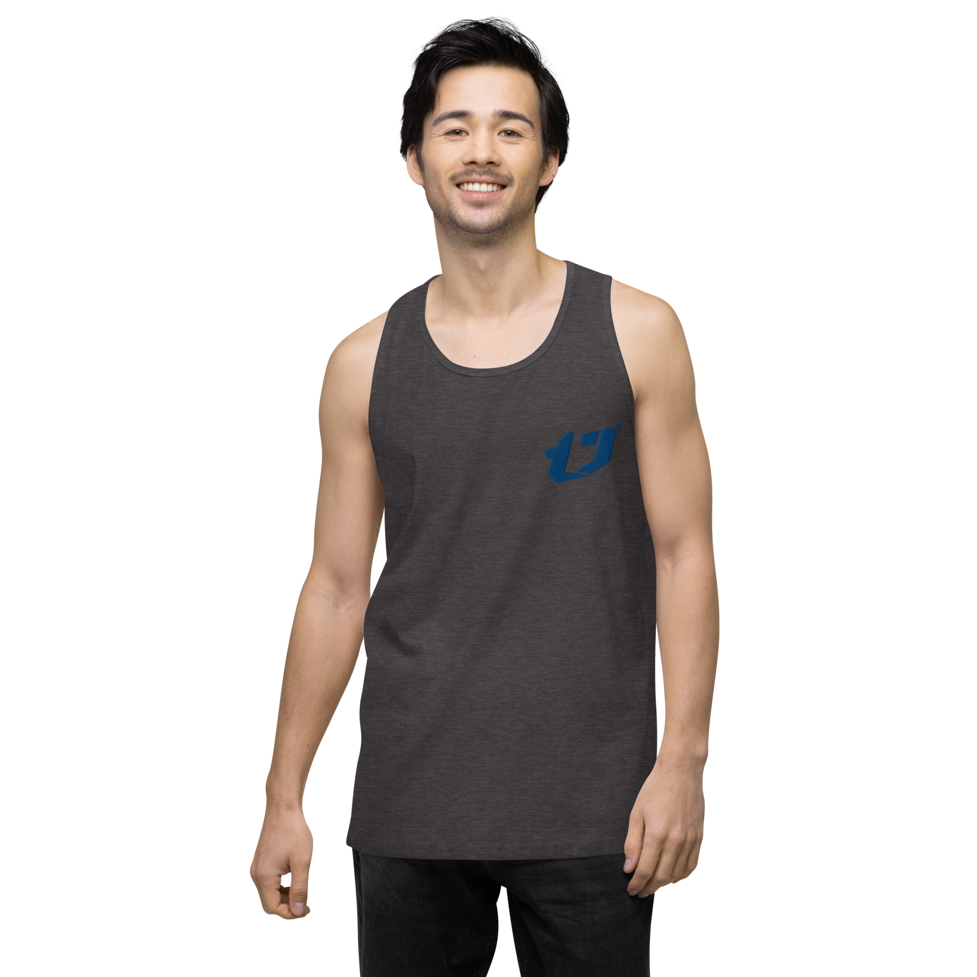 N'Trench Apparel Blue Logo Men/Guys premium tank top