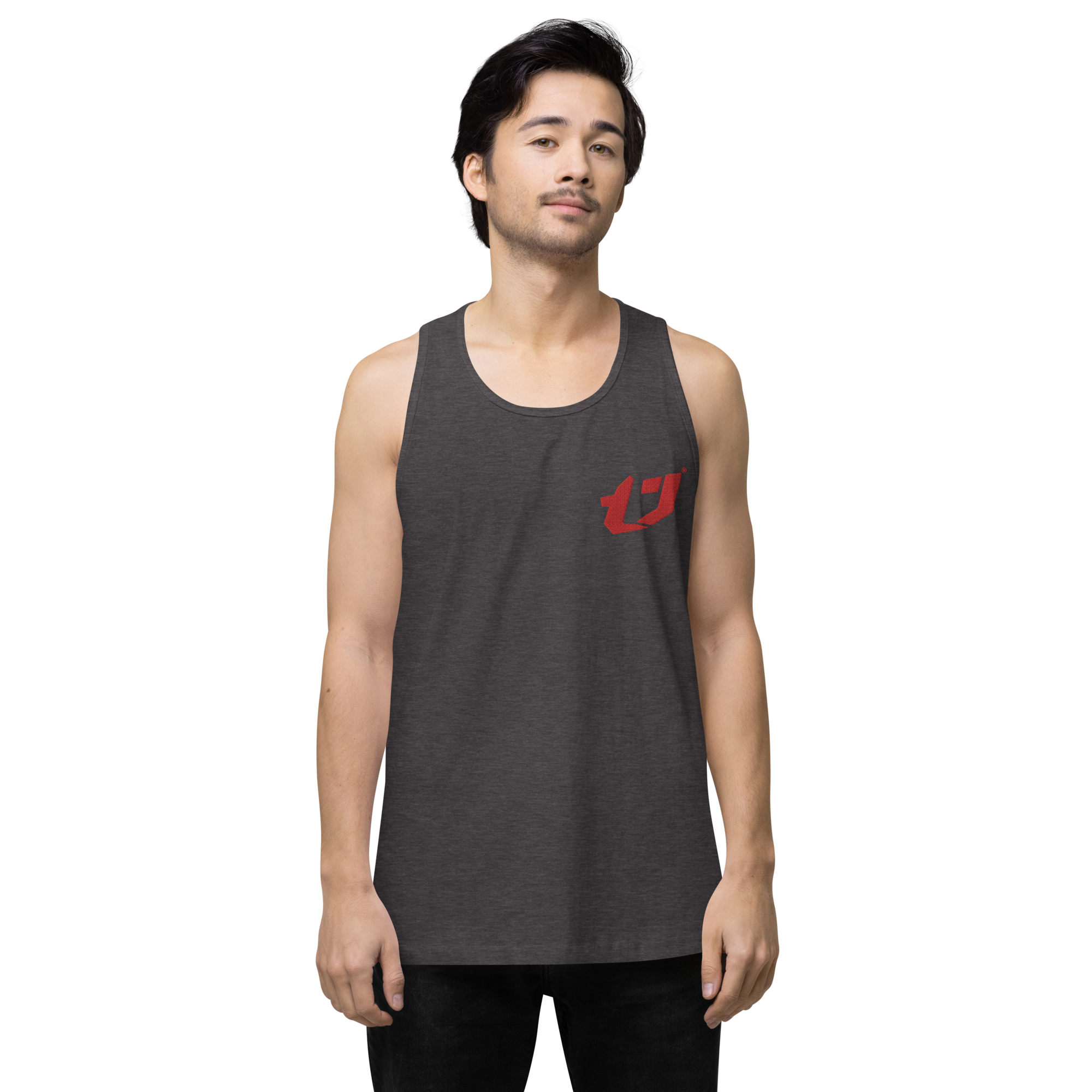 N'Trench Apparel Red Logo Men/Guys premium tank top