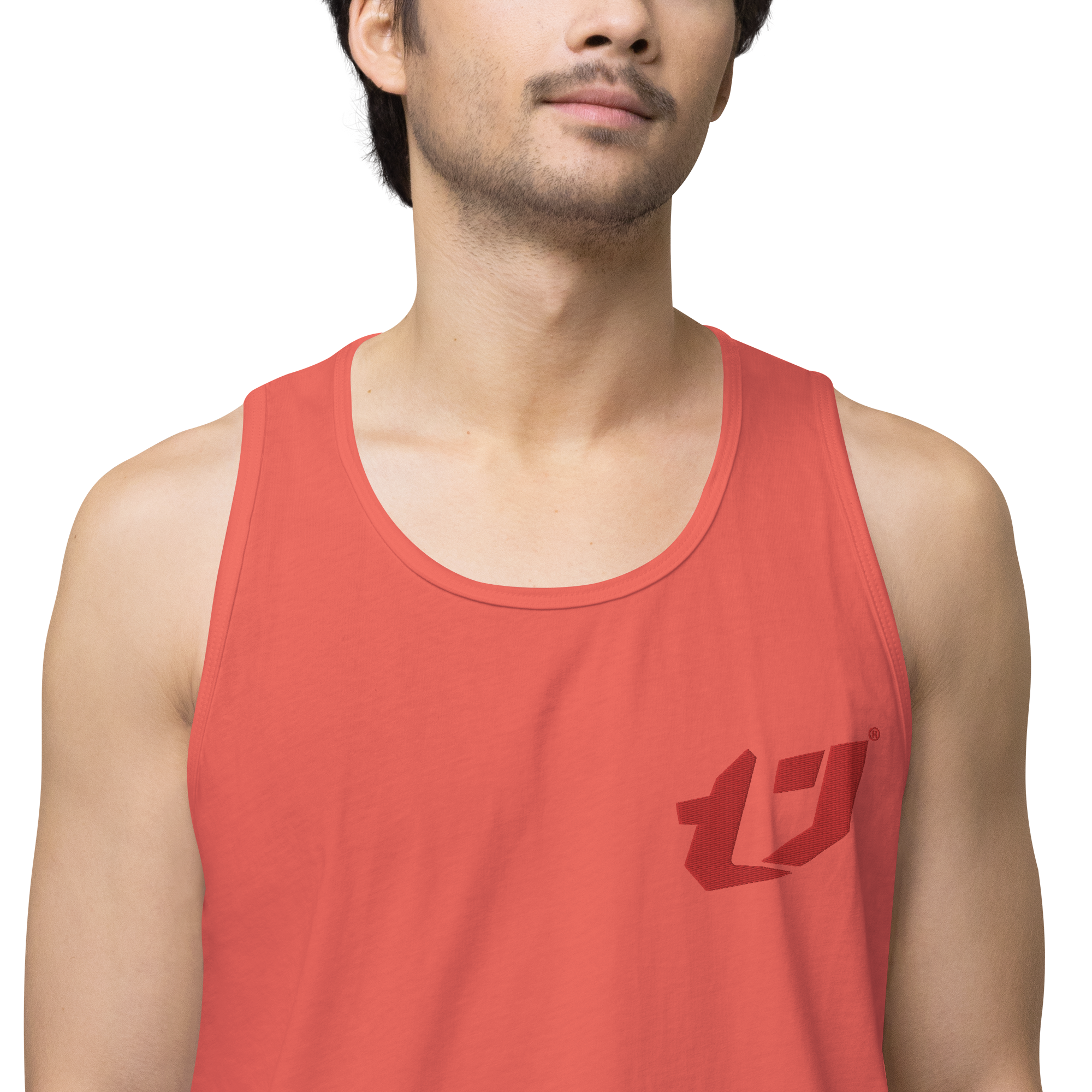 N'Trench Apparel Red Logo Men/Guys premium tank top