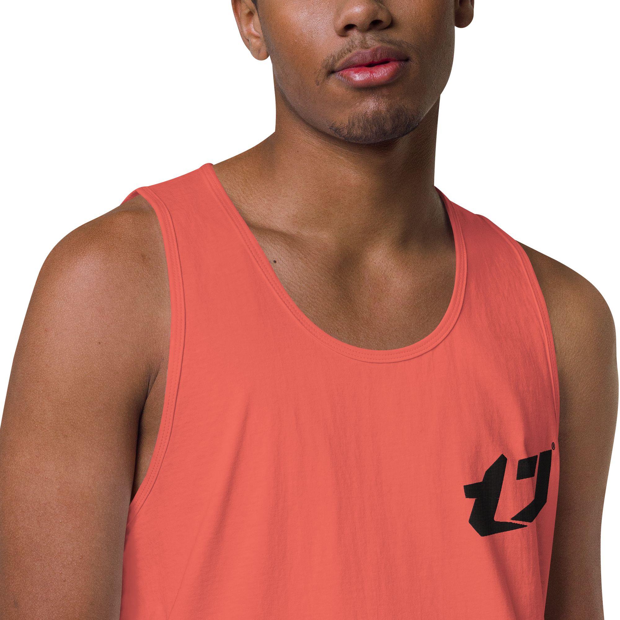 N'Trench Apparel Black Logo Men/Guys premium tank top