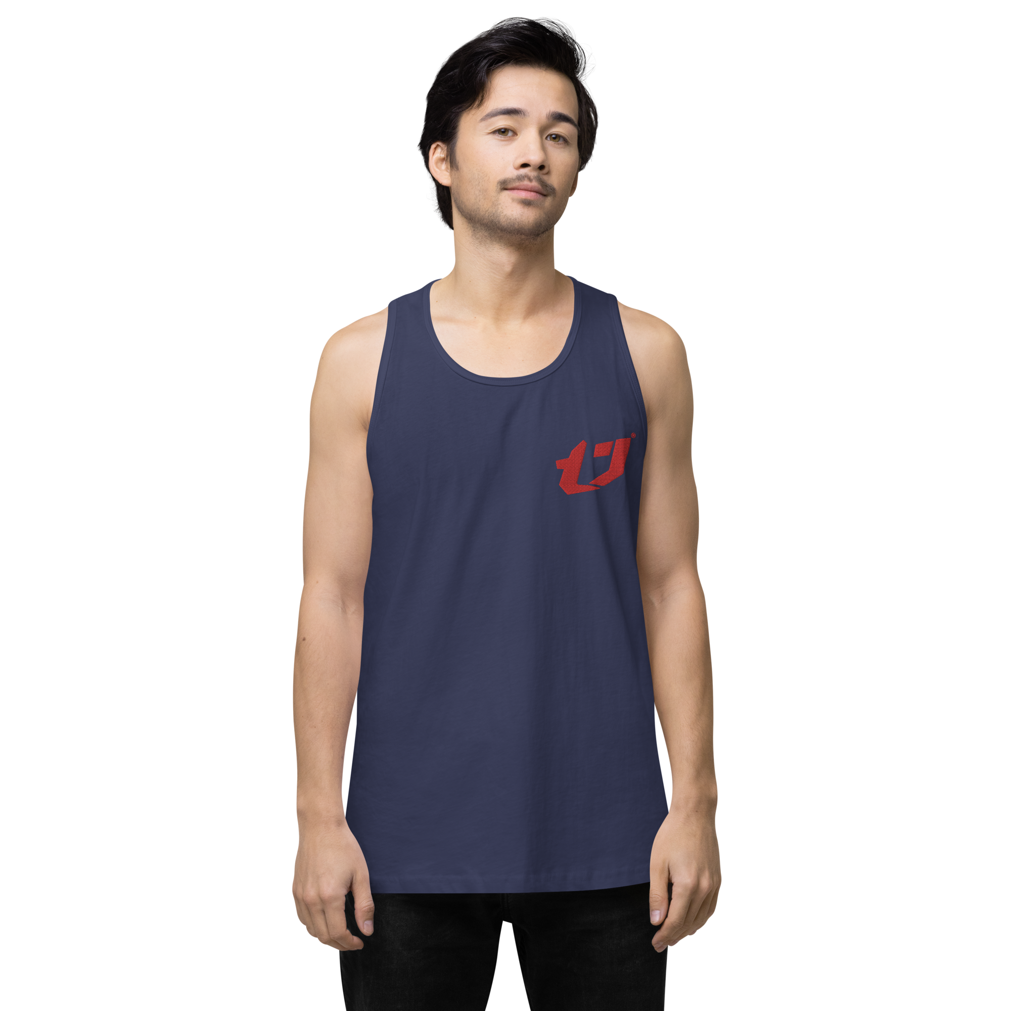 N'Trench Apparel Red Logo Men/Guys premium tank top