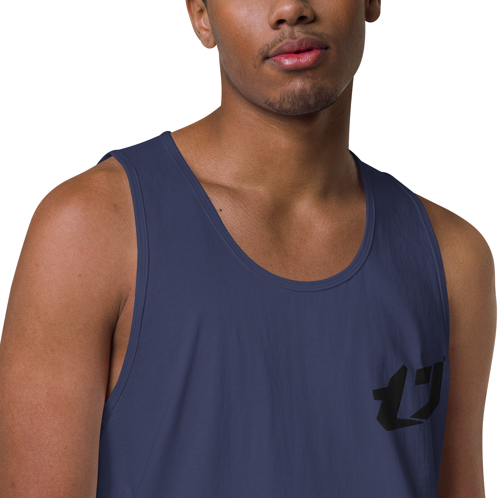 N'Trench Apparel Black Logo Men/Guys premium tank top