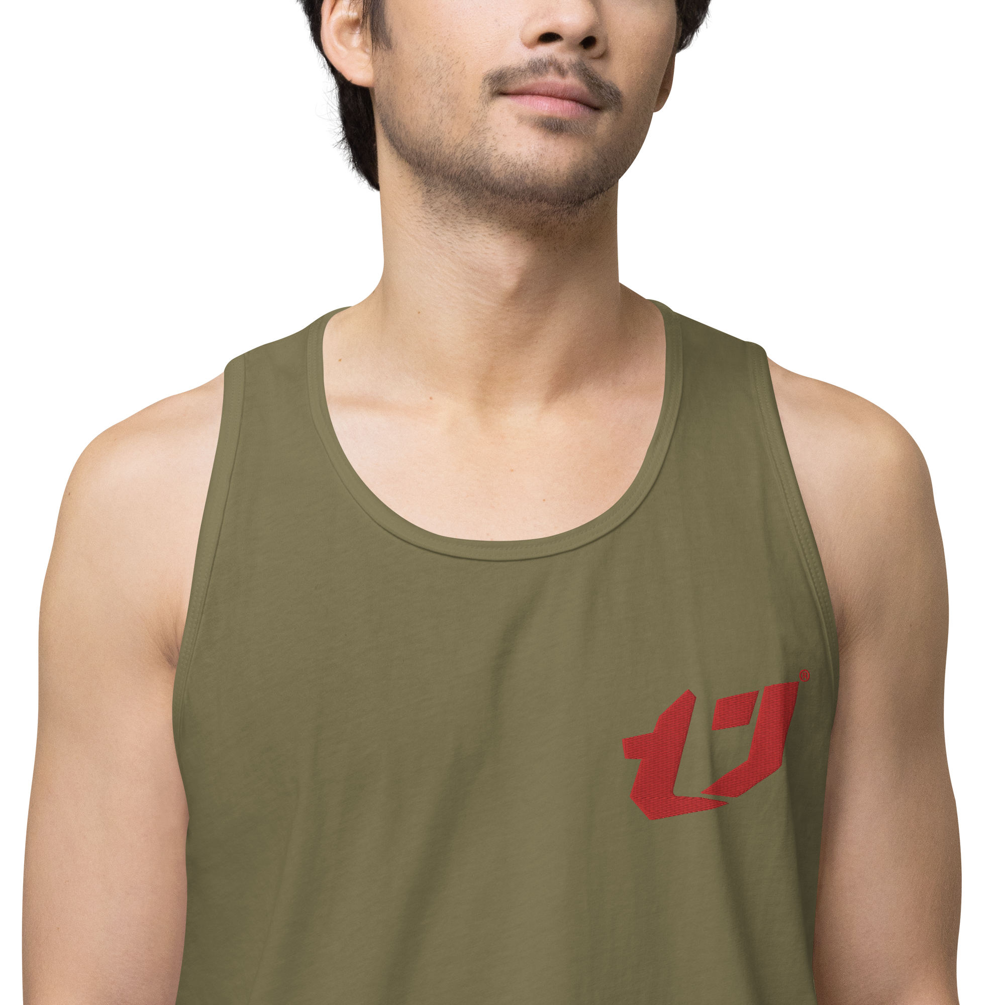 N'Trench Apparel Red Logo Men/Guys premium tank top