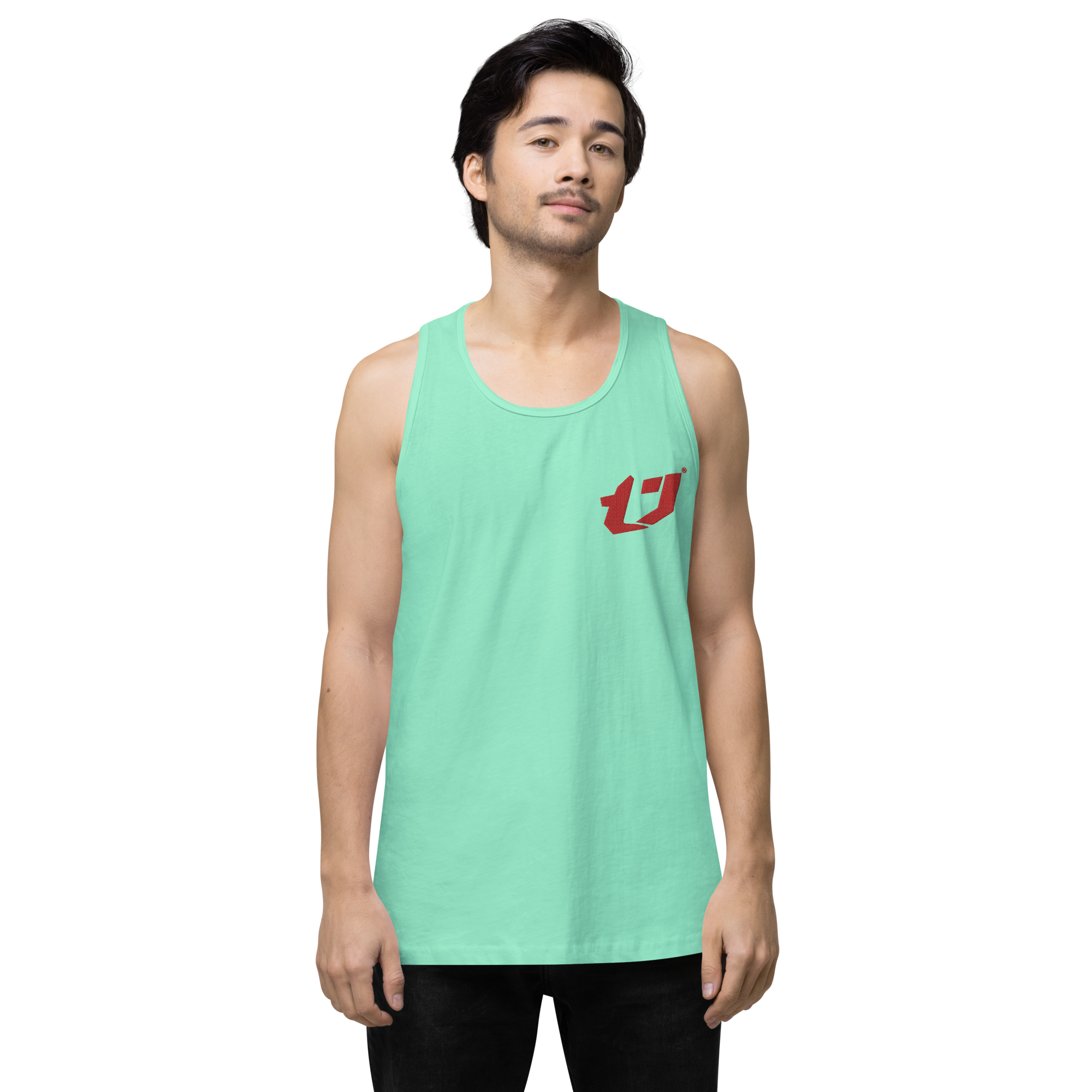 N'Trench Apparel Red Logo Men/Guys premium tank top
