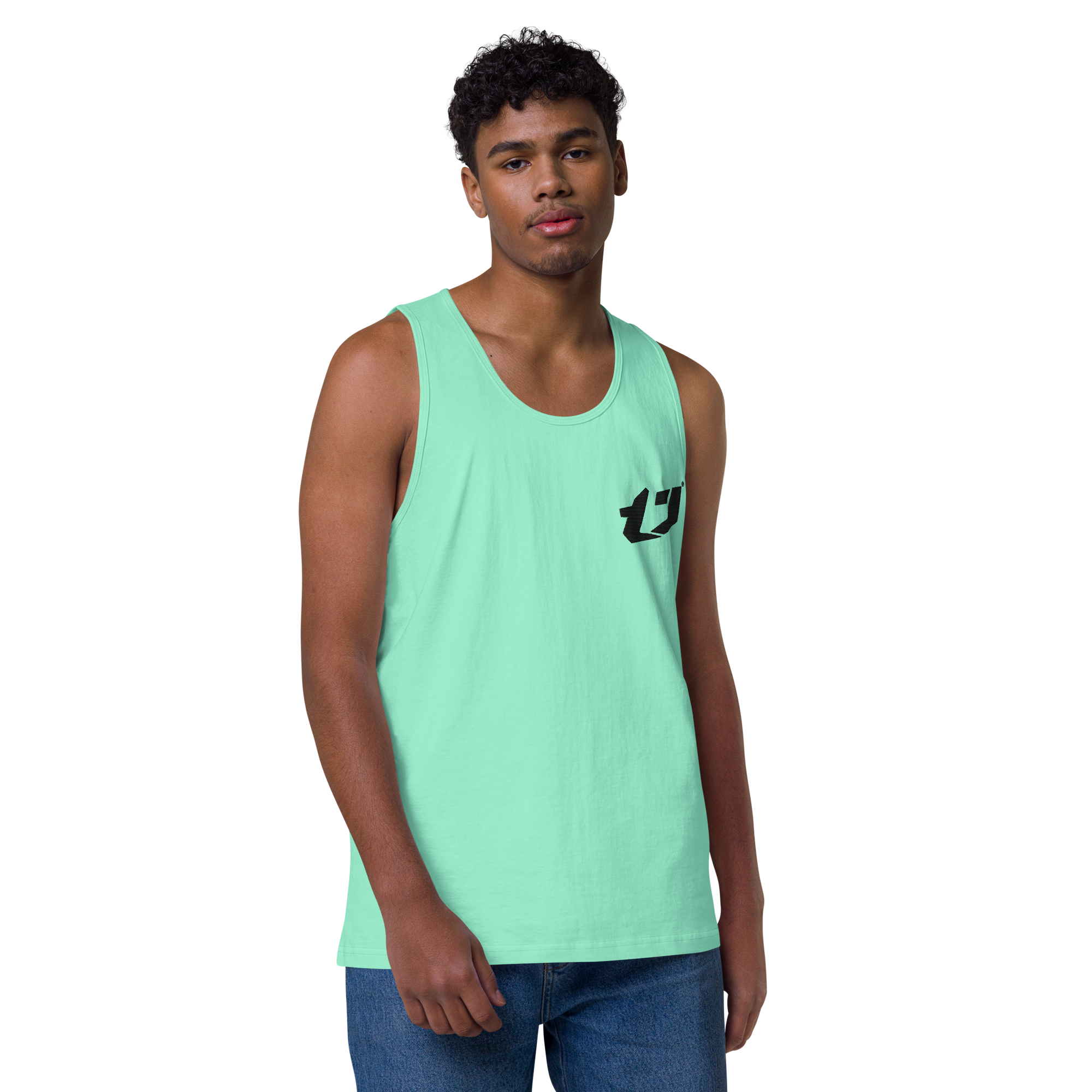N'Trench Apparel Black Logo Men/Guys premium tank top