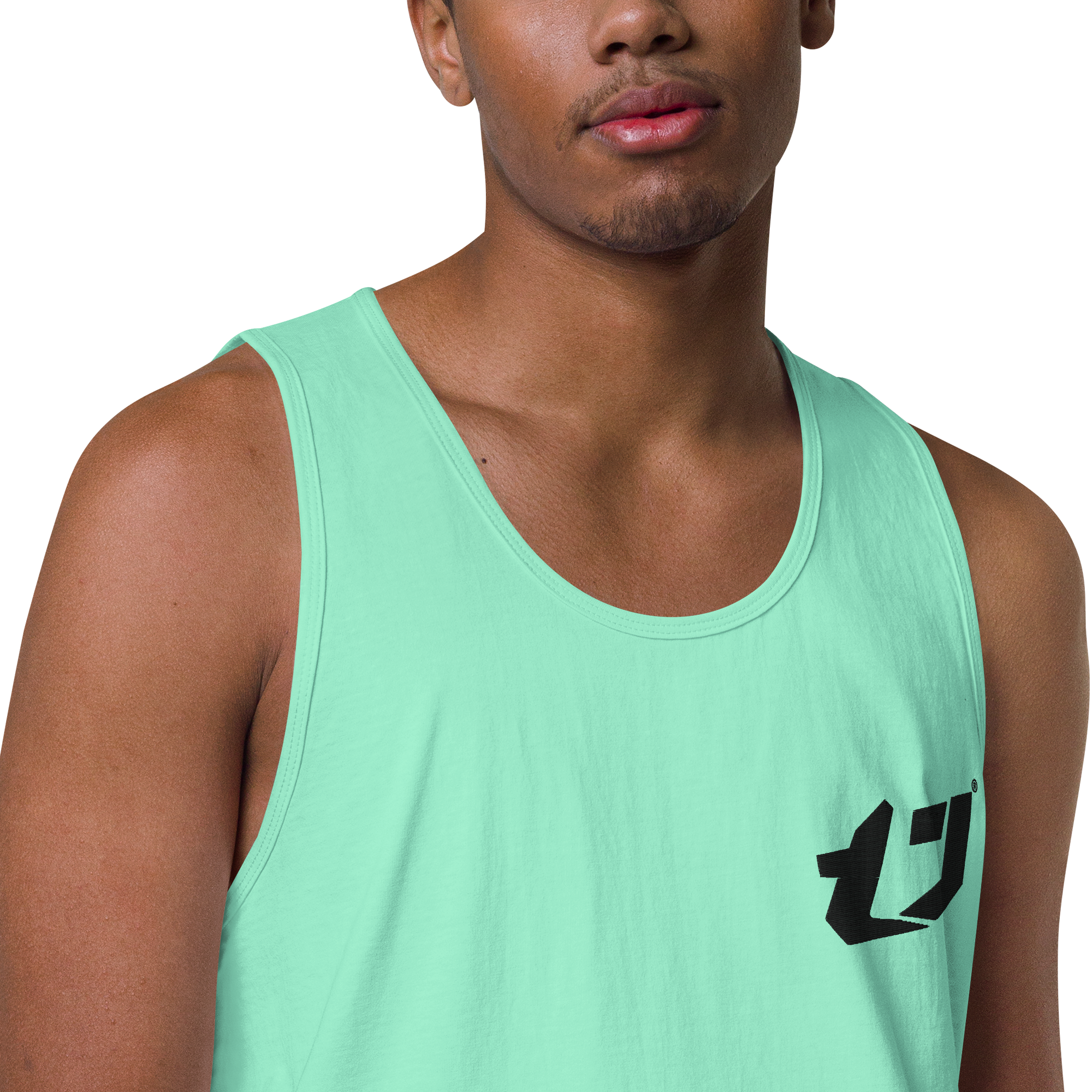 N'Trench Apparel Black Logo Men/Guys premium tank top