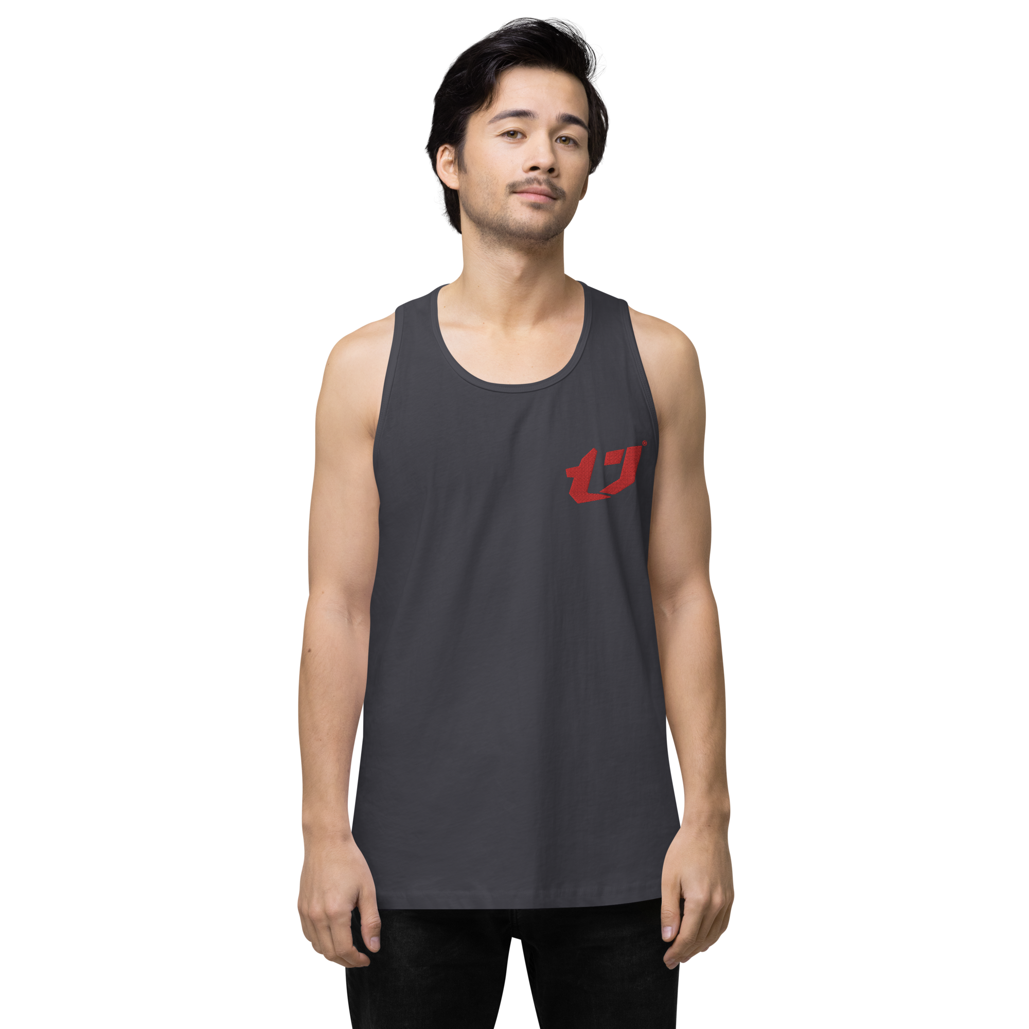 N'Trench Apparel Red Logo Men/Guys premium tank top
