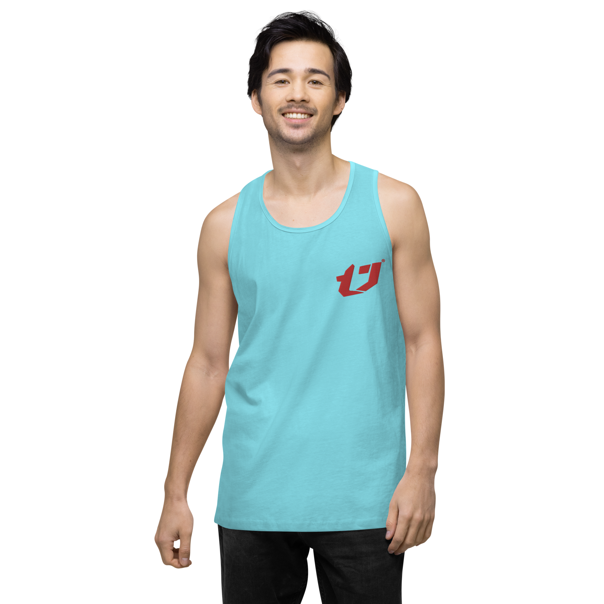 N'Trench Apparel Red Logo Men/Guys premium tank top