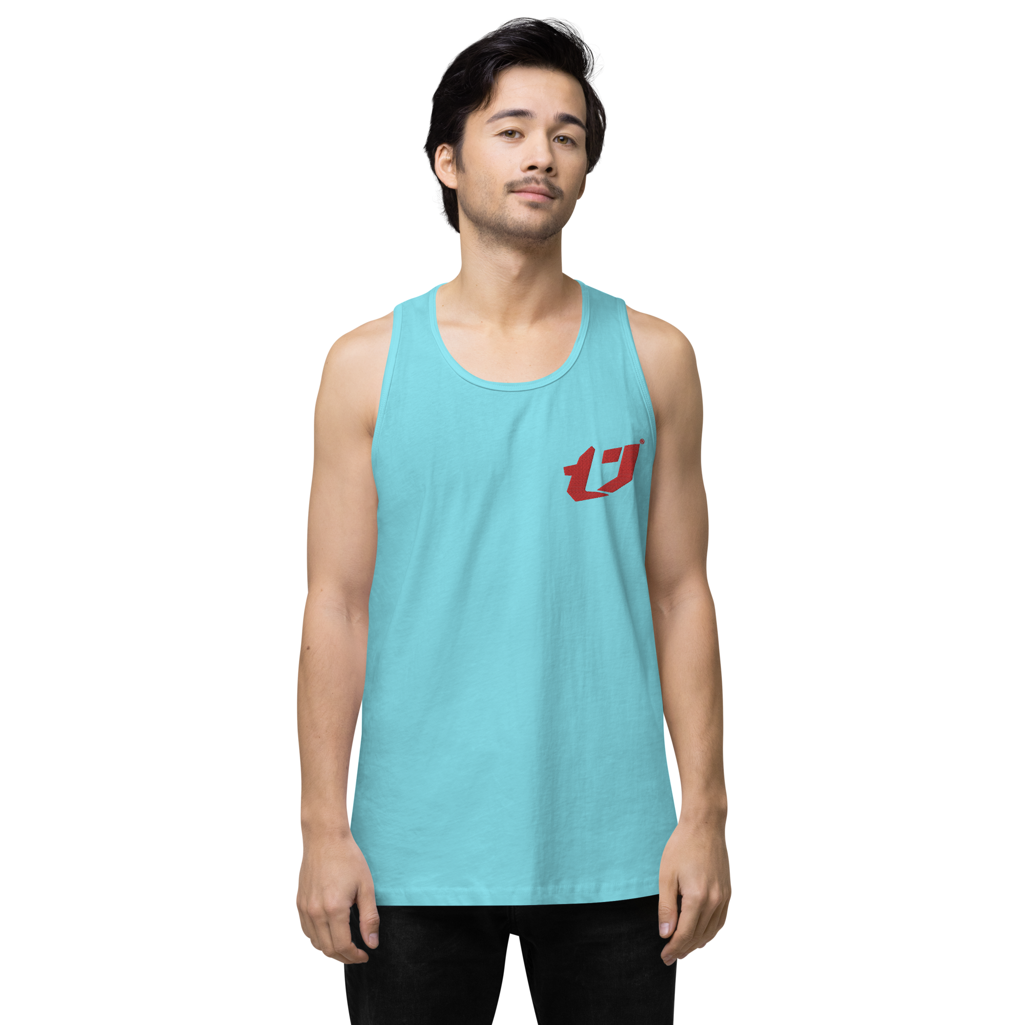 N'Trench Apparel Red Logo Men/Guys premium tank top