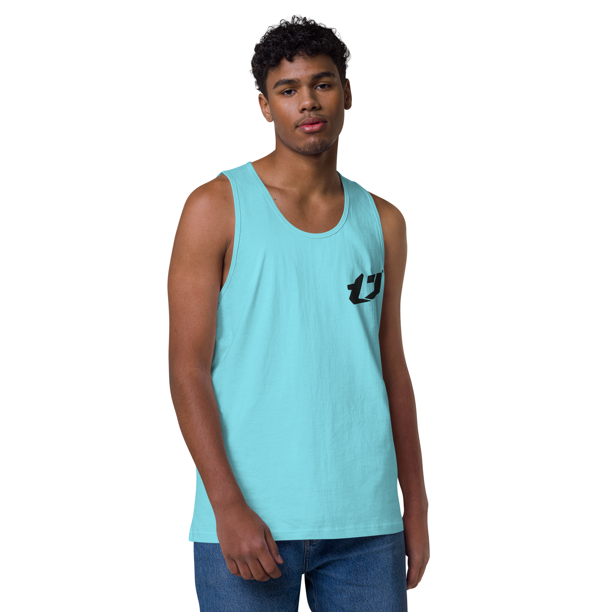 N'Trench Apparel Black Logo Men/Guys premium tank top