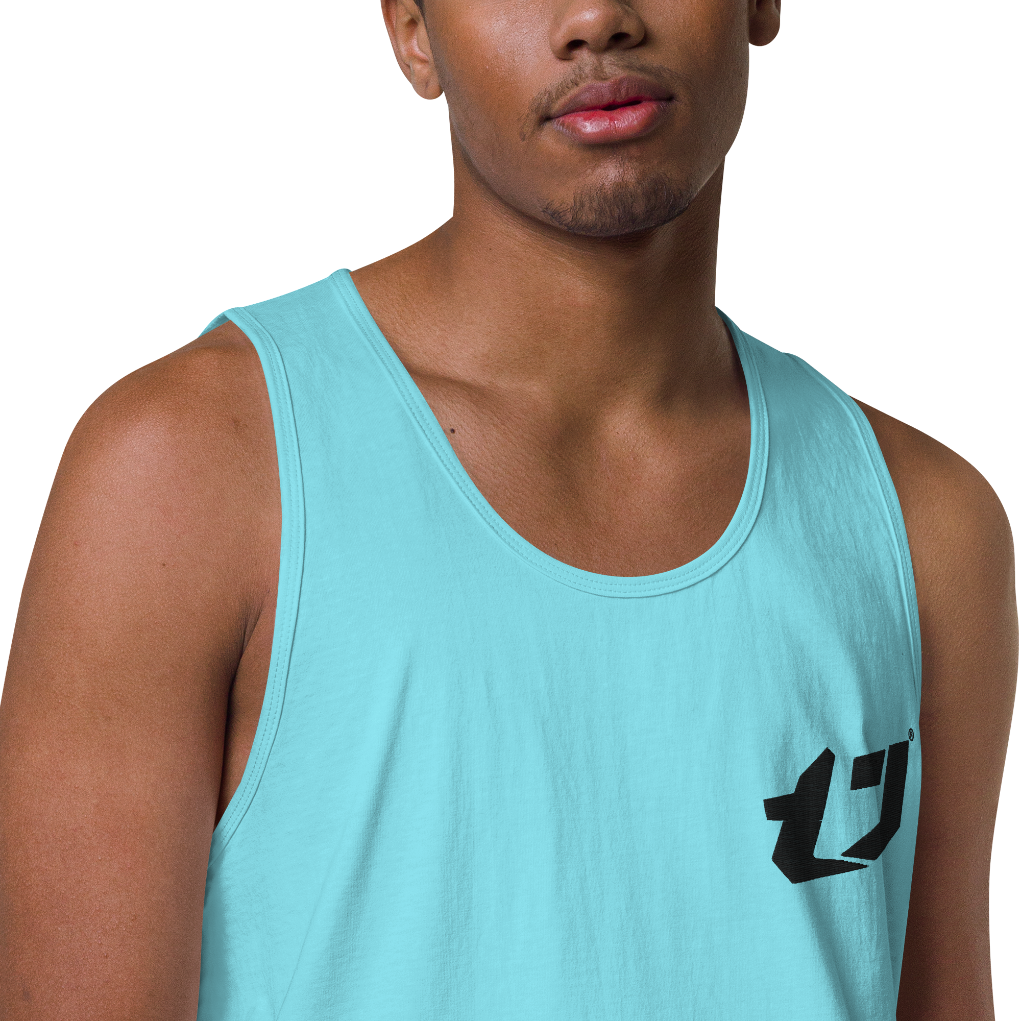 N'Trench Apparel Black Logo Men/Guys premium tank top