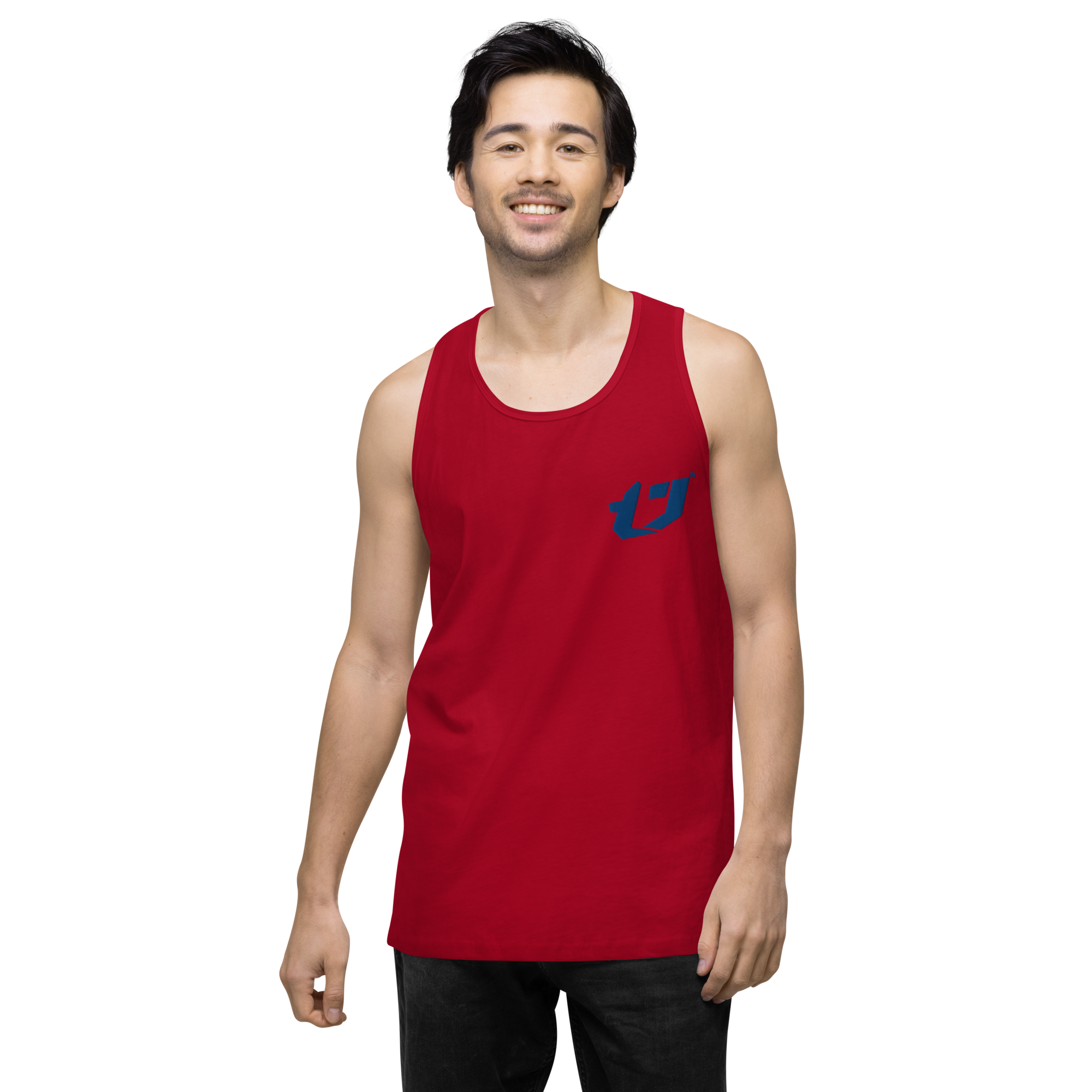 N'Trench Apparel Blue Logo Men/Guys premium tank top