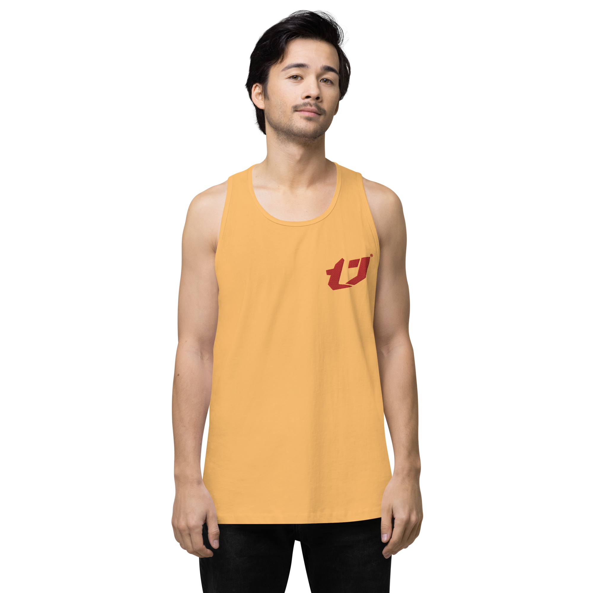 N'Trench Apparel Red Logo Men/Guys premium tank top