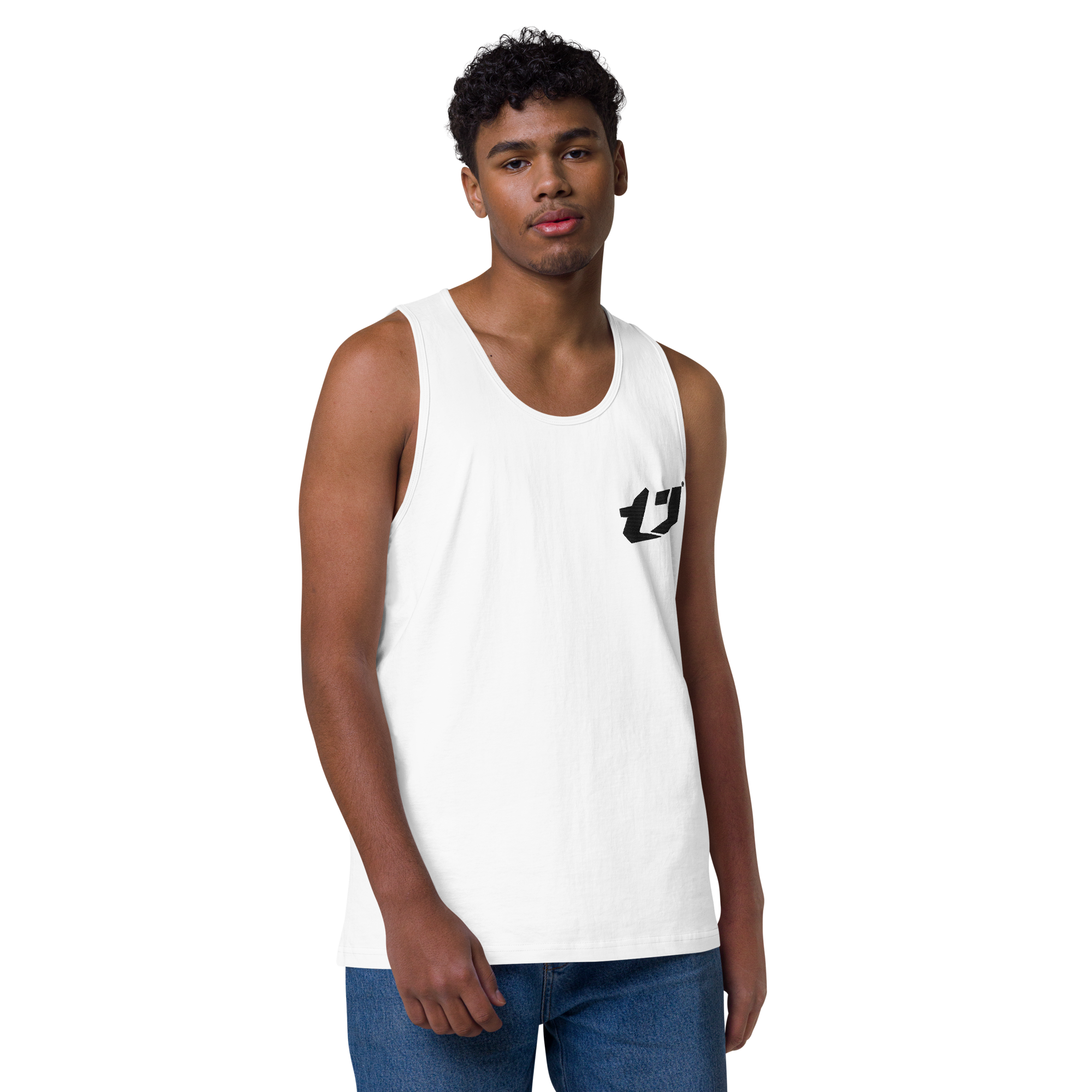 N'Trench Apparel Black Logo Men/Guys premium tank top