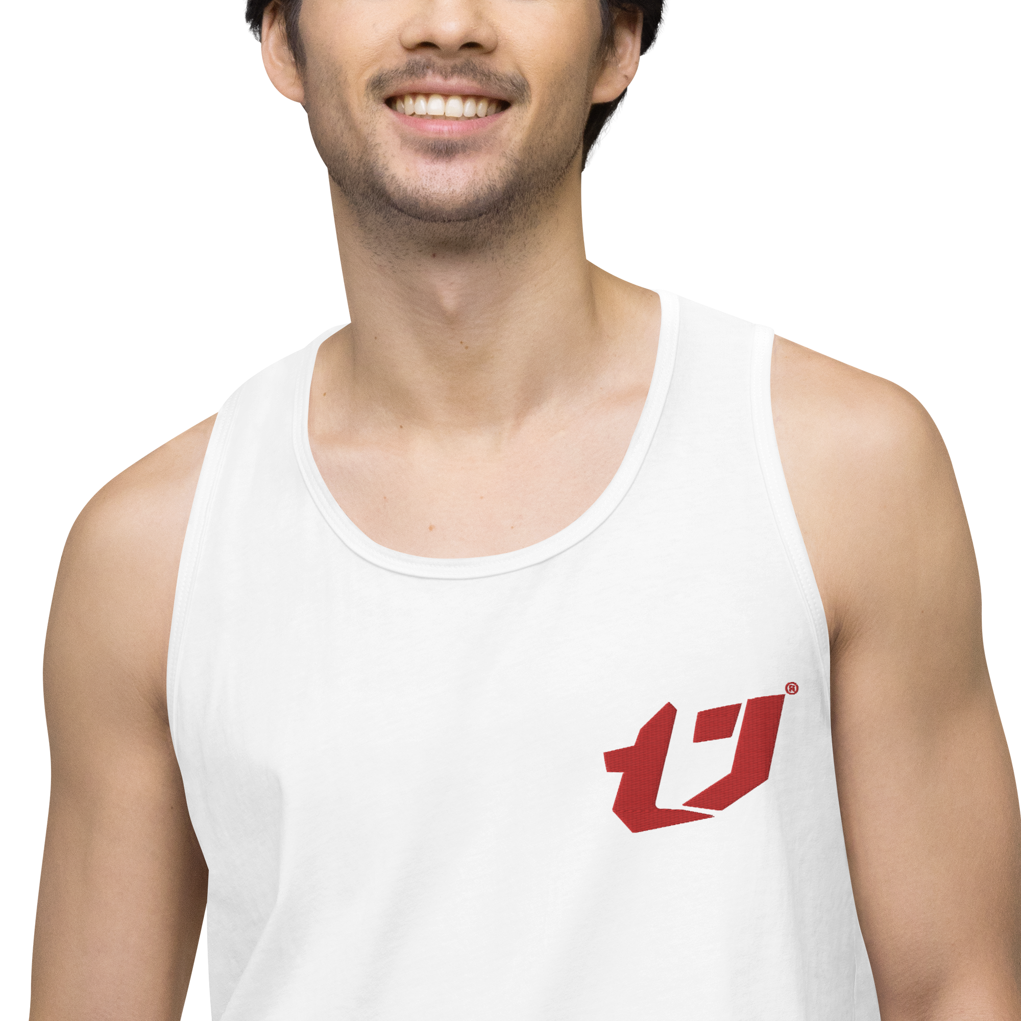 N'Trench Apparel Red Logo Men/Guys premium tank top