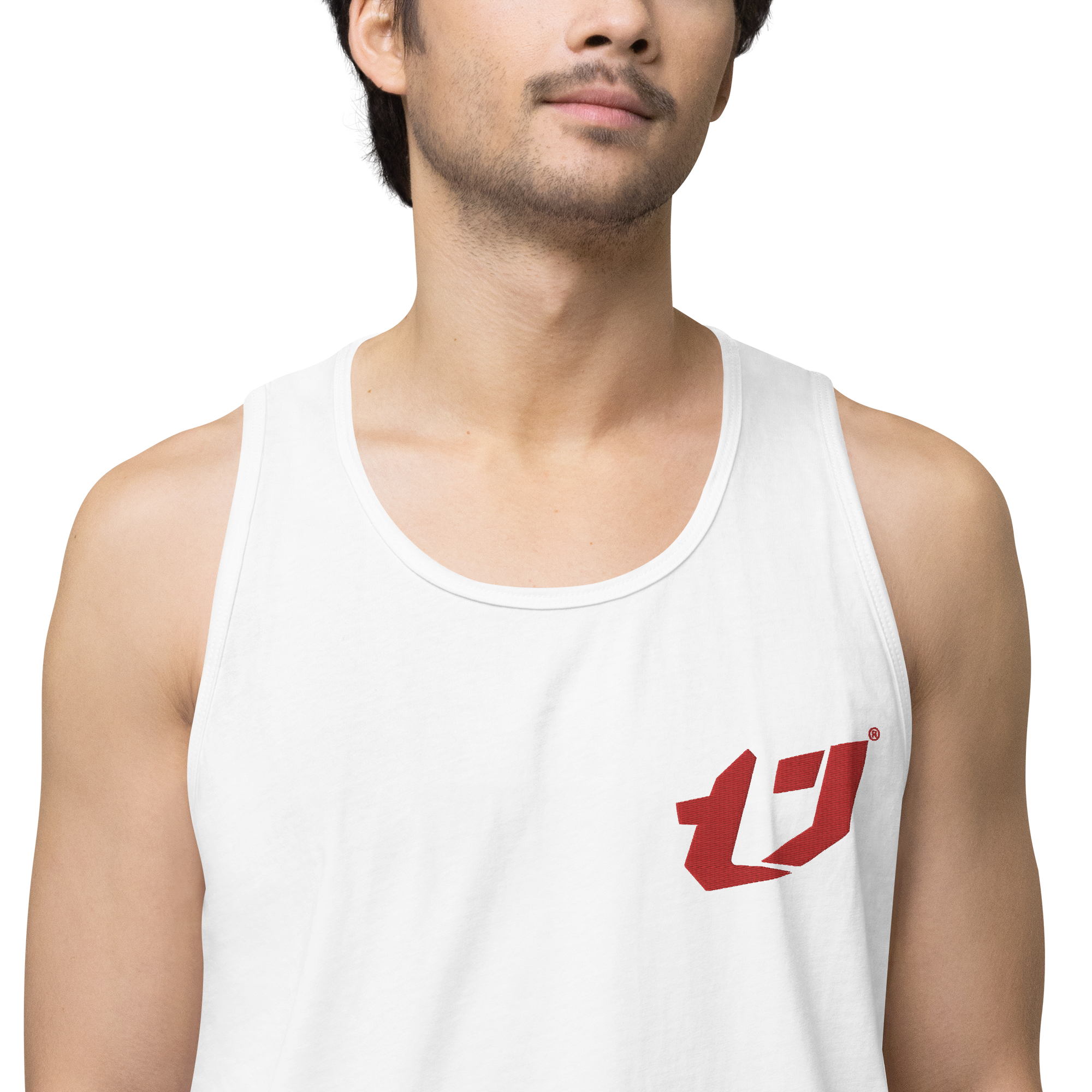 N'Trench Apparel Red Logo Men/Guys premium tank top