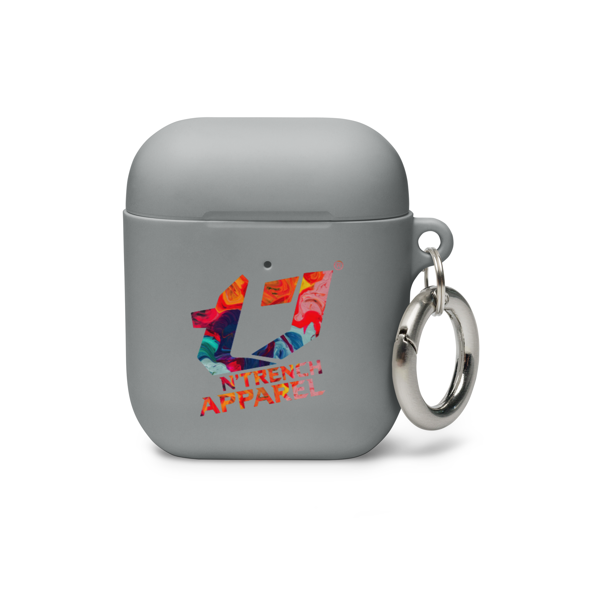 N'Trench Apparel Multi color logo white Rubber Case for AirPods®