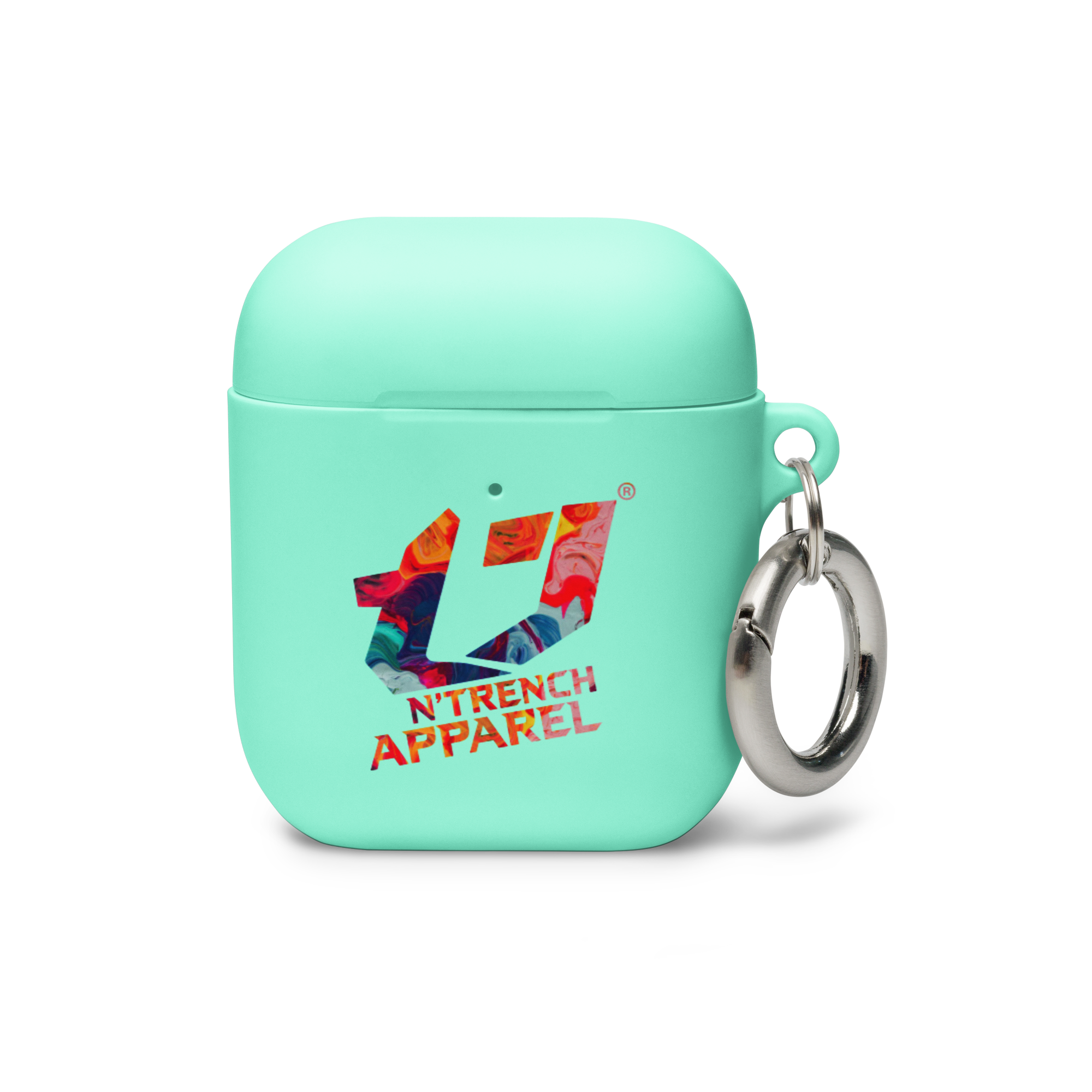 N'Trench Apparel Multi color logo white Rubber Case for AirPods®