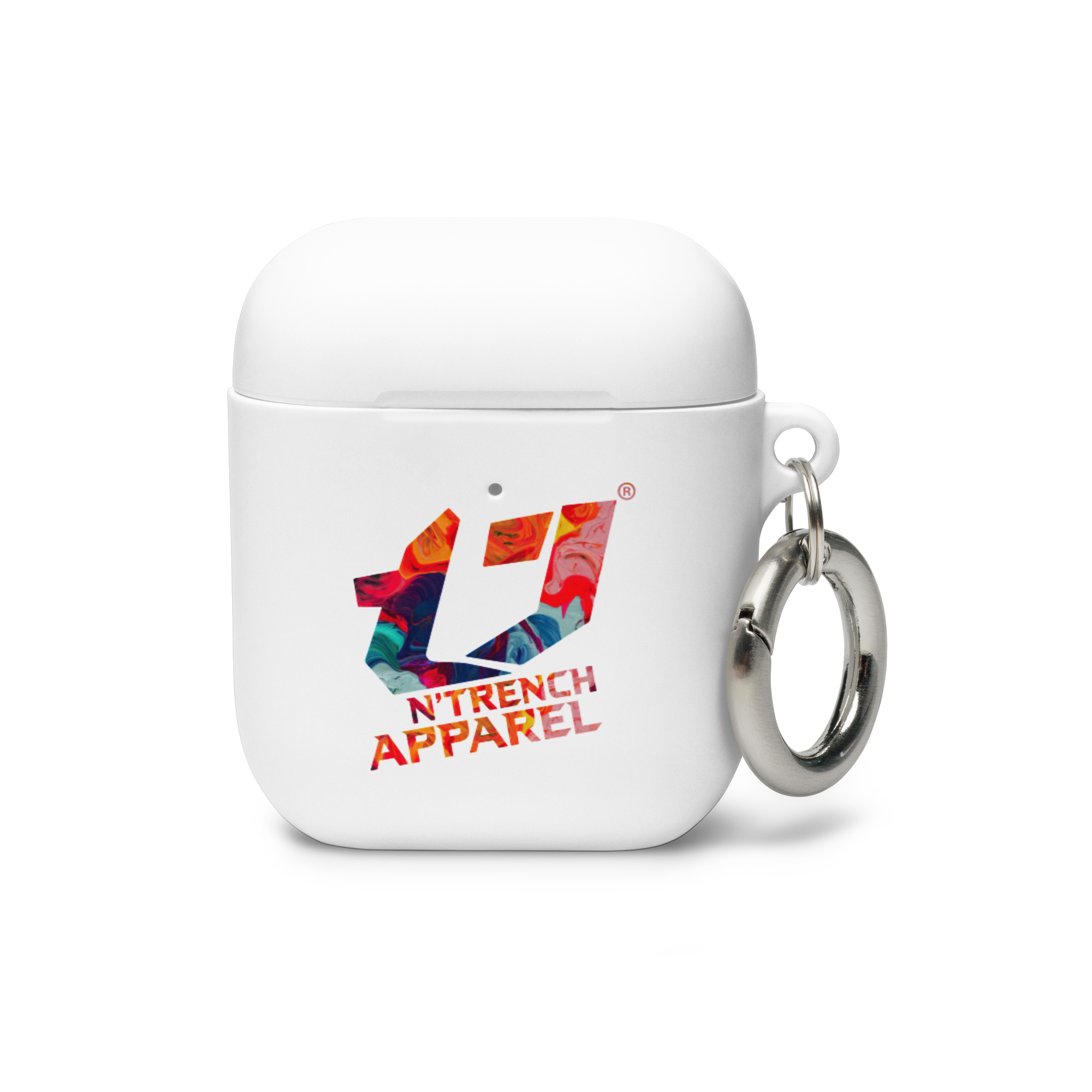 N'Trench Apparel Multi color logo white Rubber Case for AirPods®