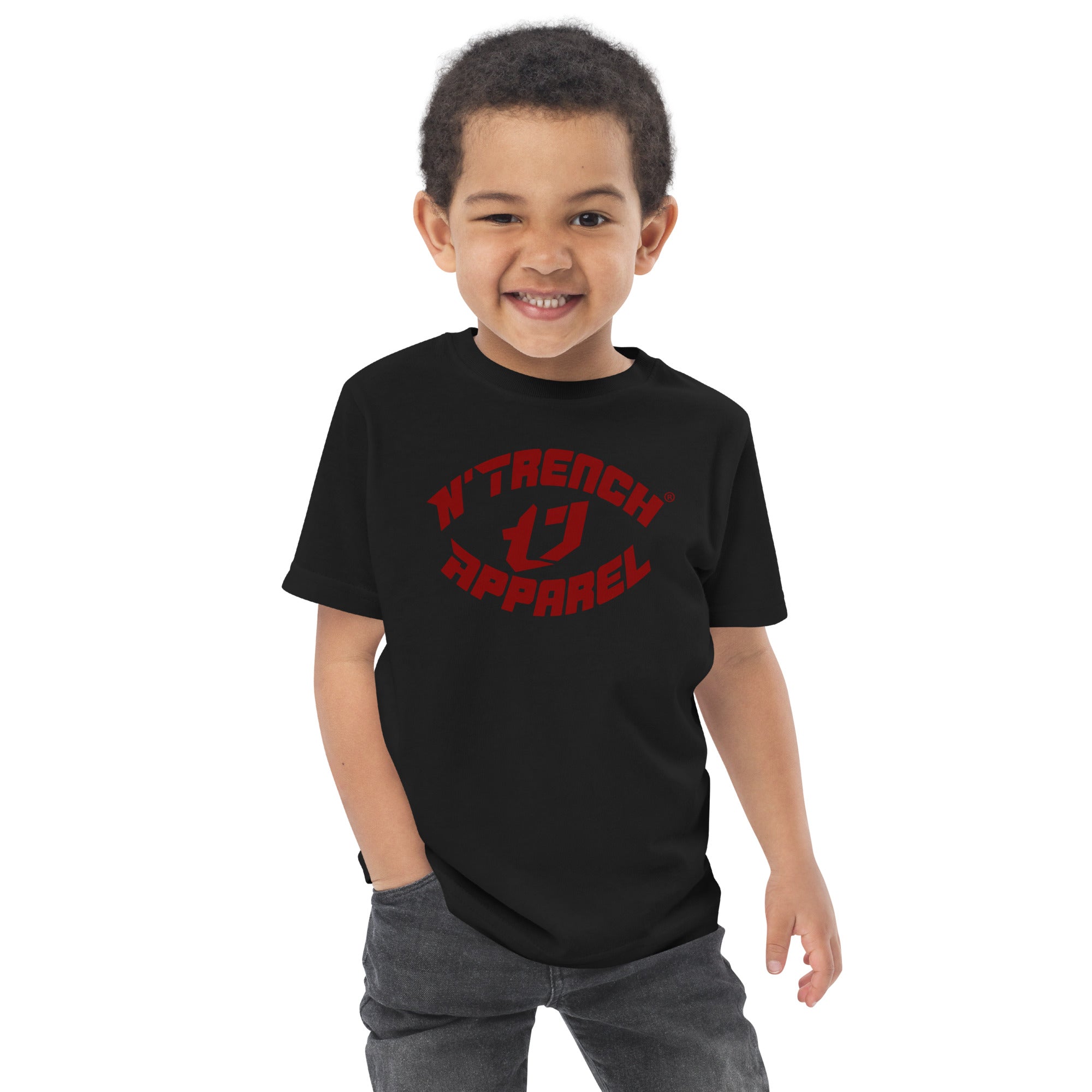 N'Trench Red Font Toddler Jersey T-Shirt