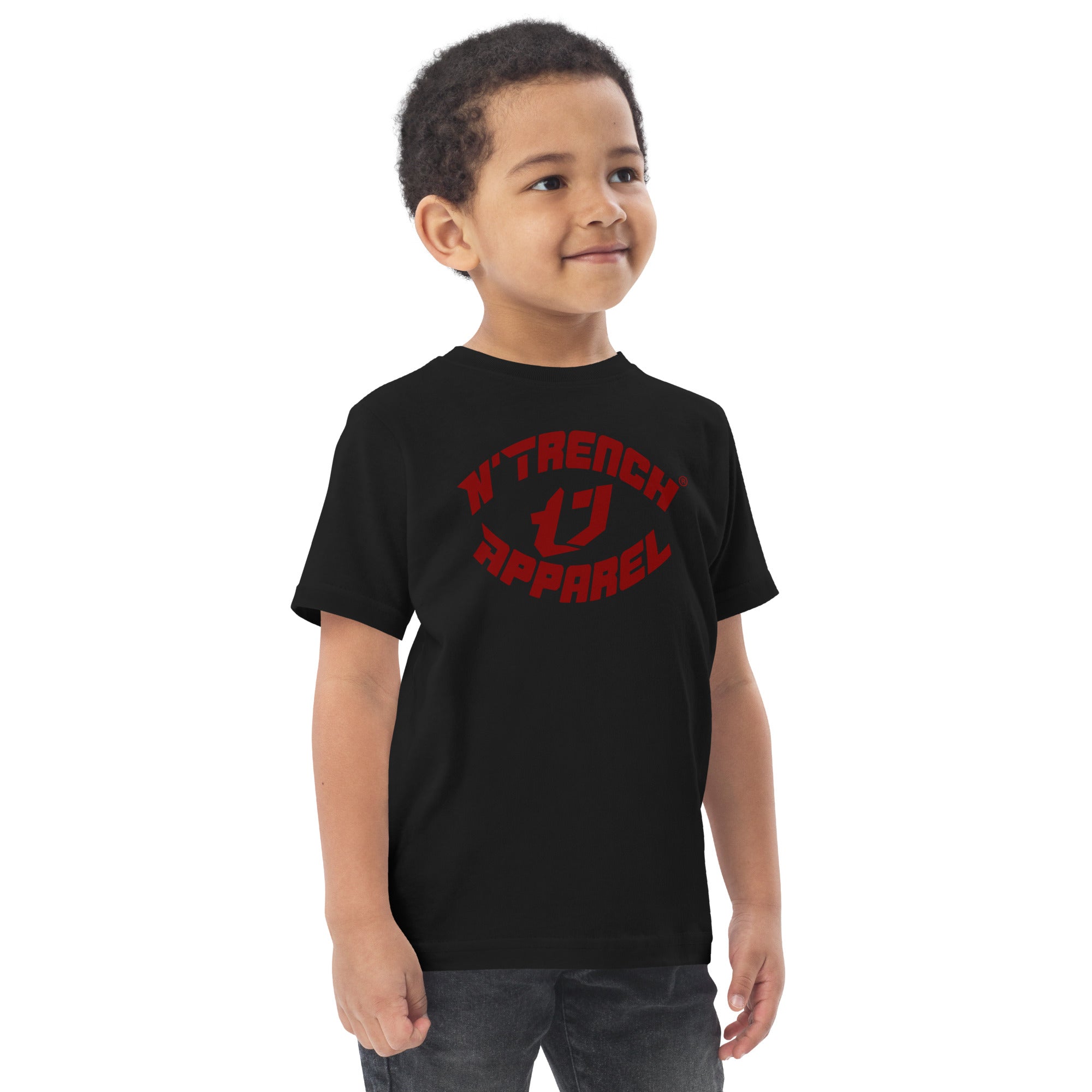 N'Trench Red Font Toddler Jersey T-Shirt
