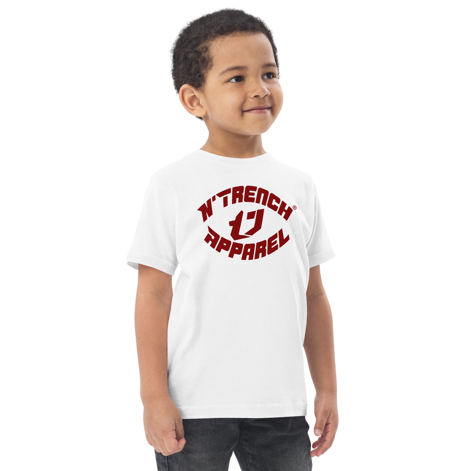 N'Trench Red Font Toddler Jersey T-Shirt