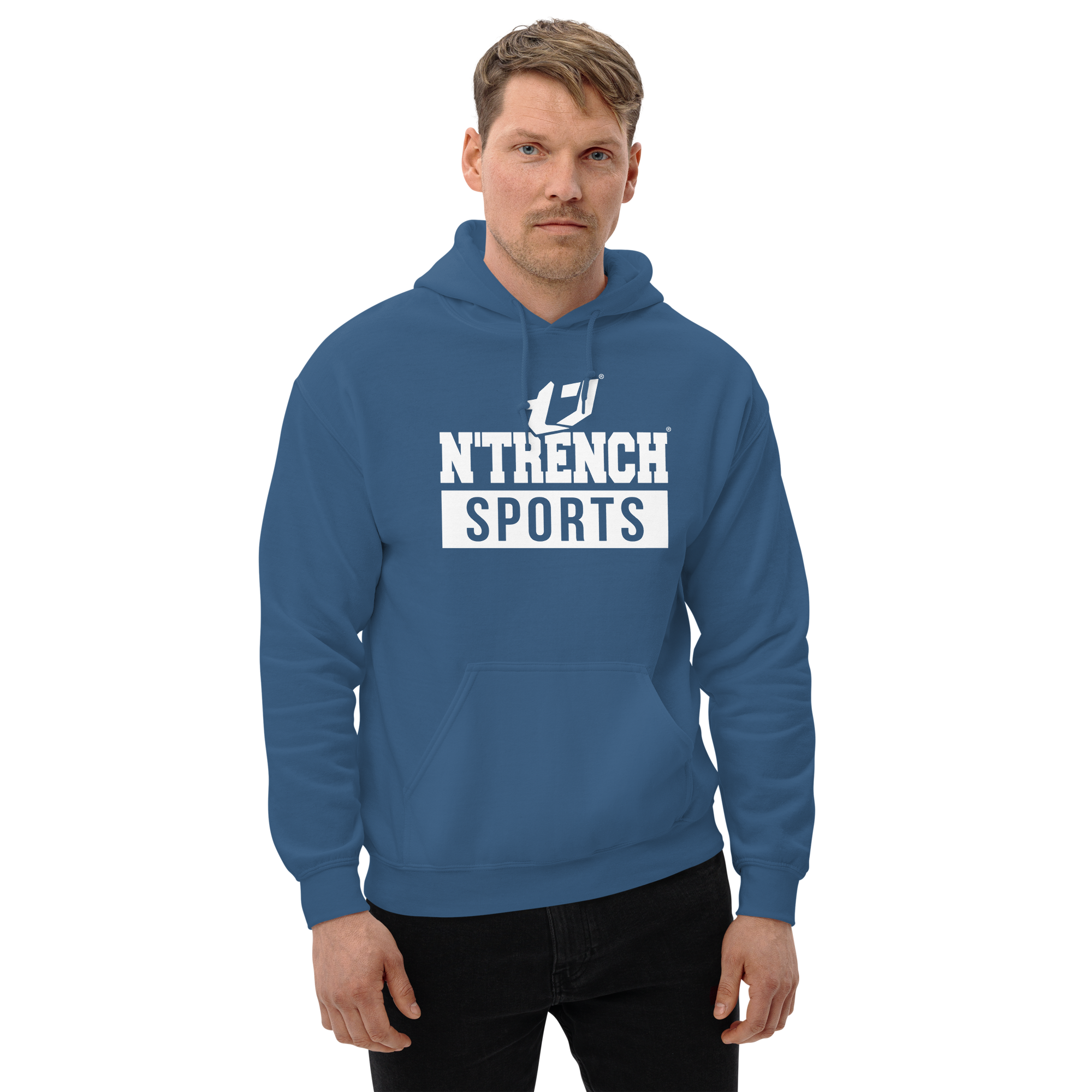 N'Trench Apparel White Font Men/Guys Hoodie