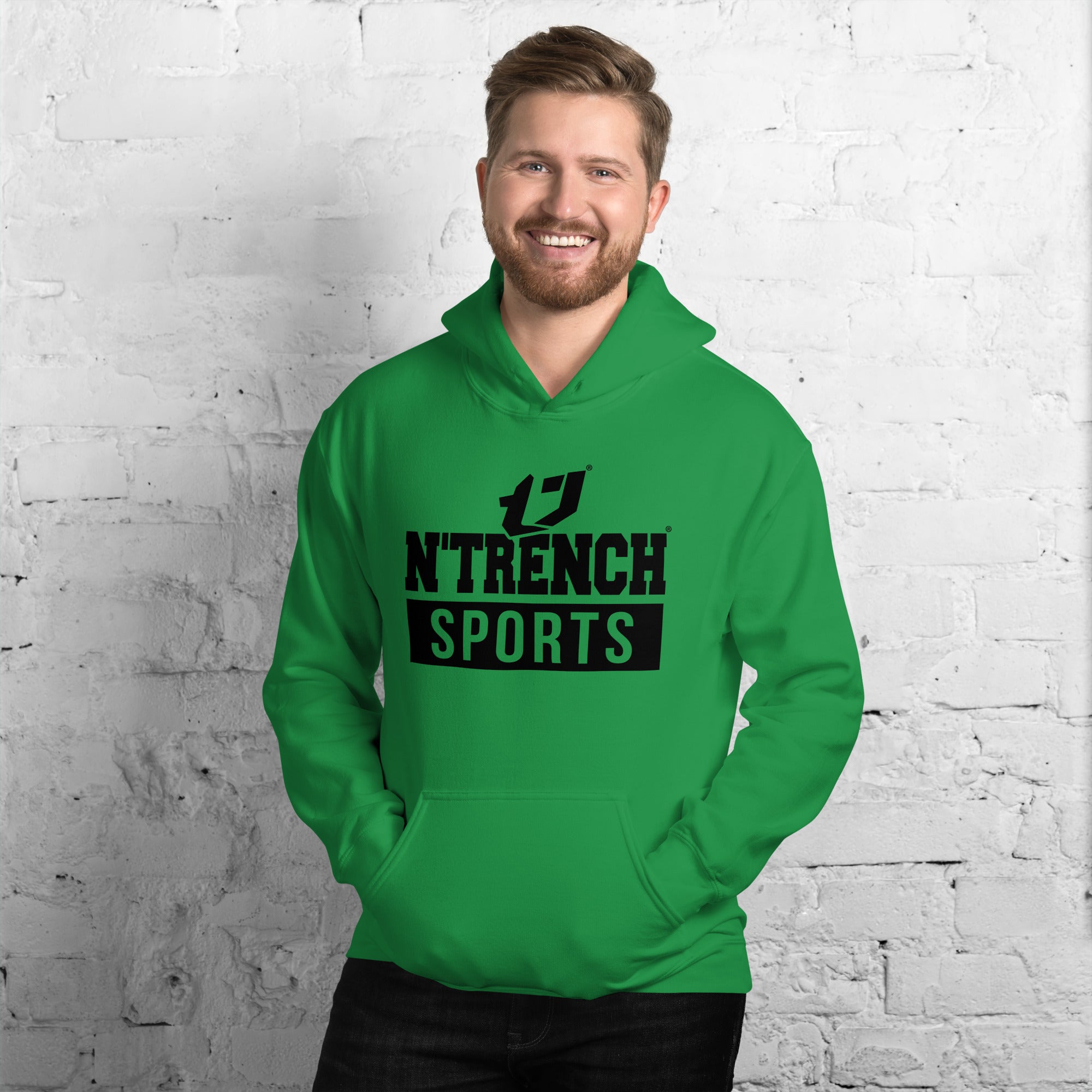 N'Trench Apparel (Black Font) Men/Guys Hoodie