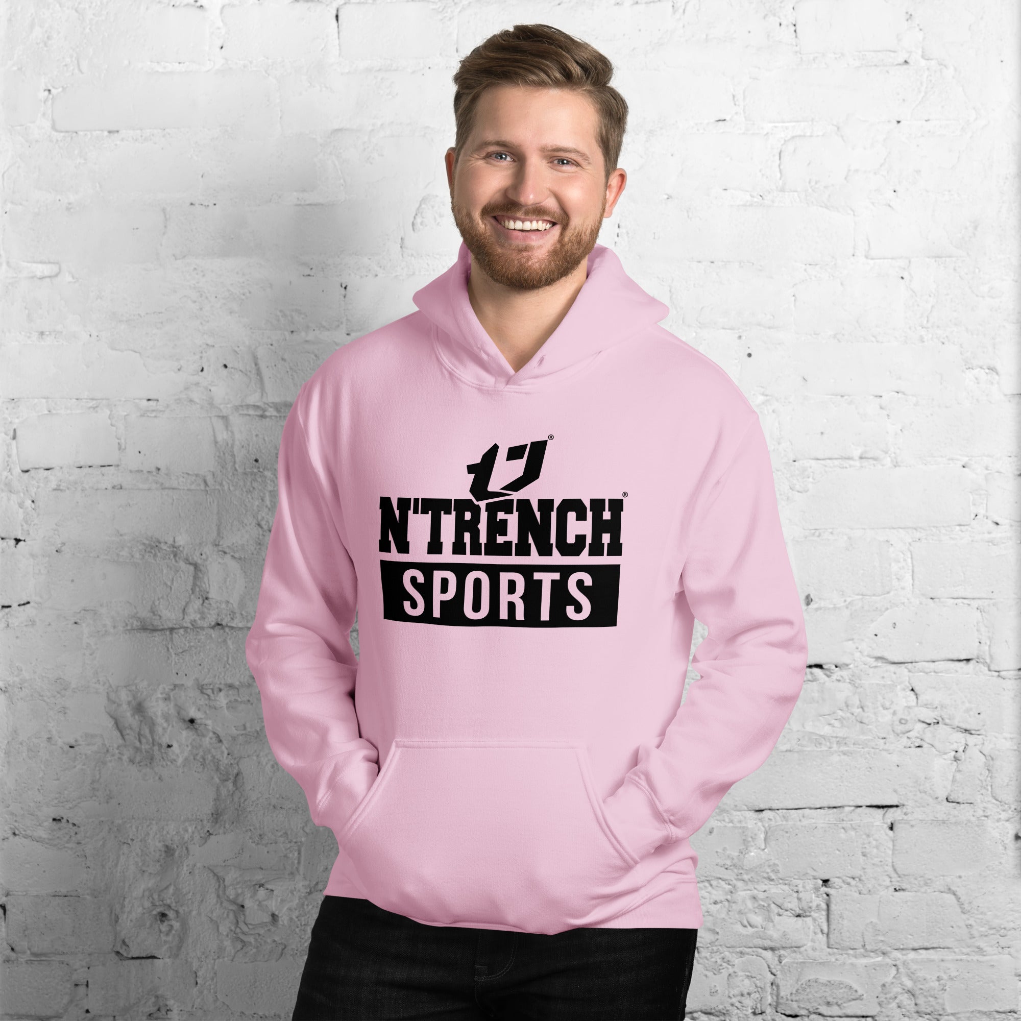 N'Trench Apparel (Black Font) Men/Guys Hoodie