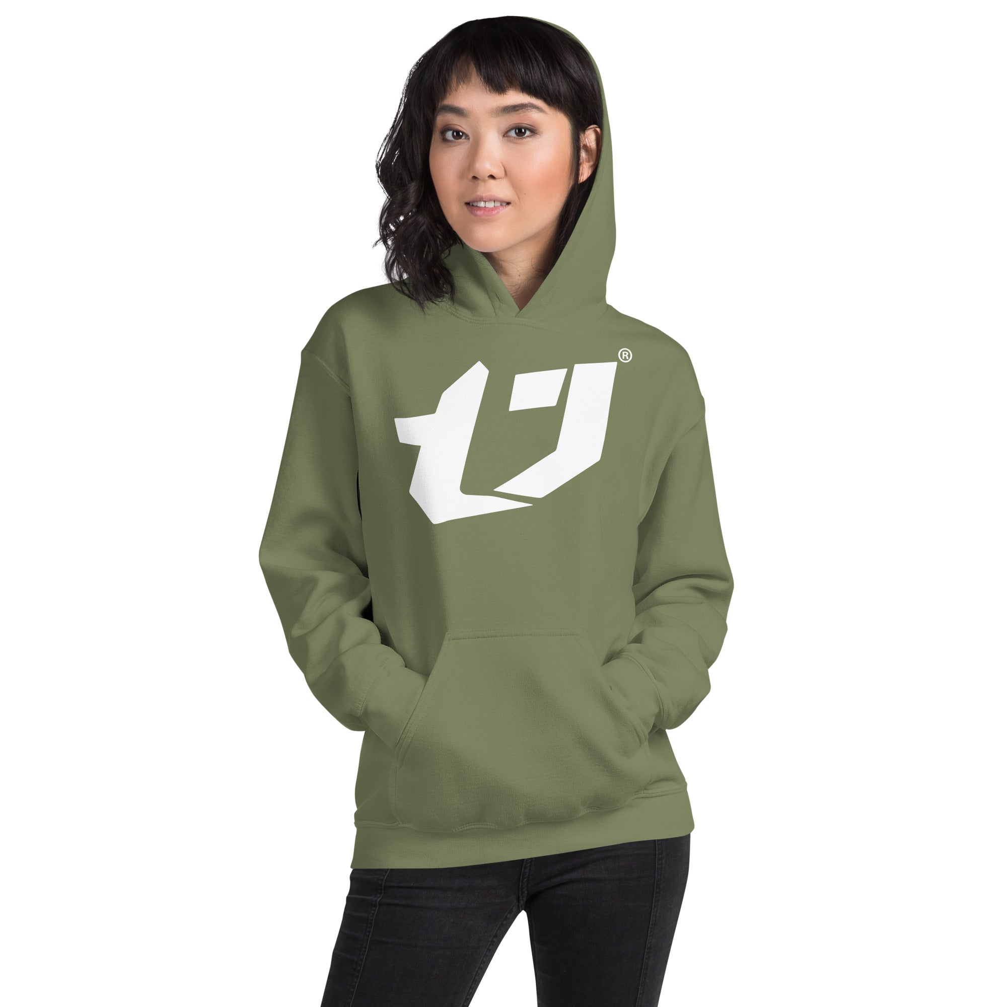 N'Trench Large Logo White Women/Ladies Hoodie