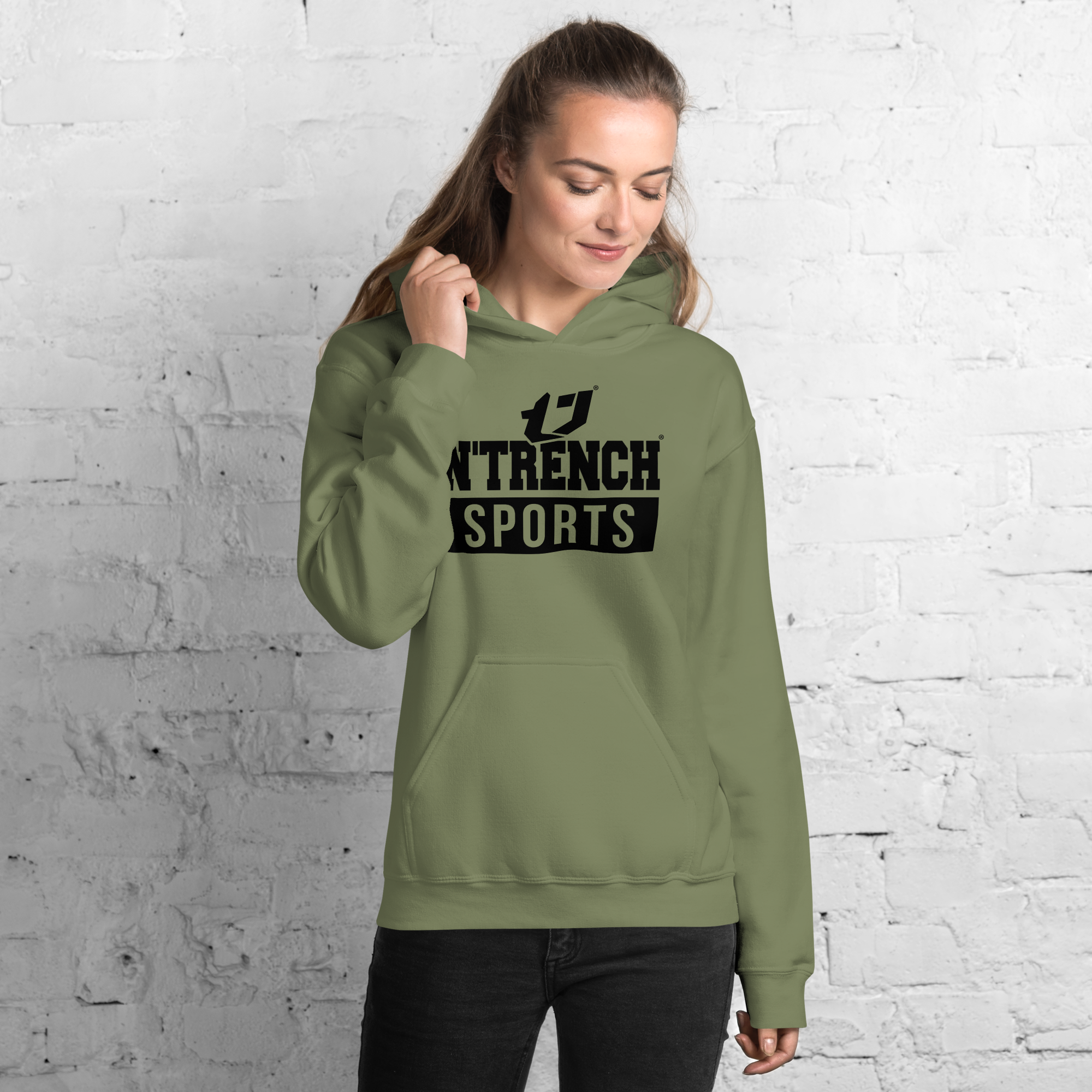 N'Trench Apparel (Black Font) Women/Ladies Hoodie