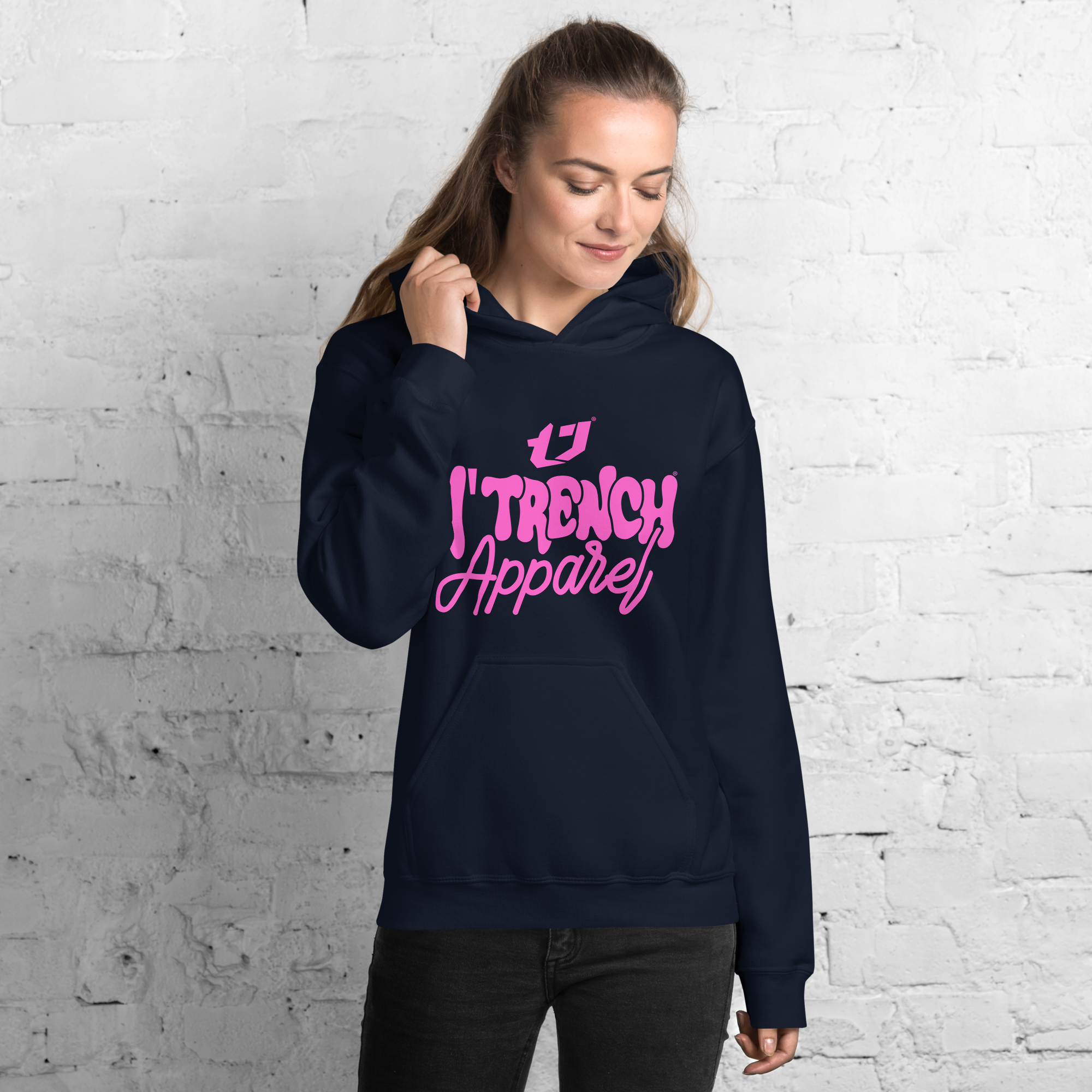 N'Trench Apparel Pink Font Women/Ladies Hoodie