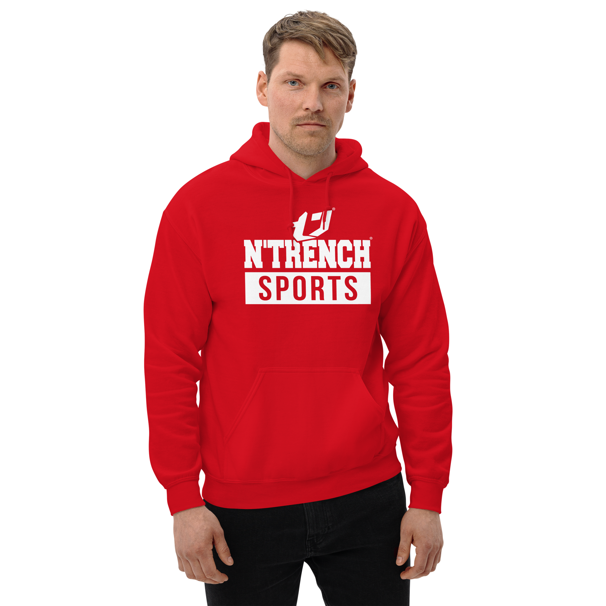 N'Trench Apparel White Font Men/Guys Hoodie