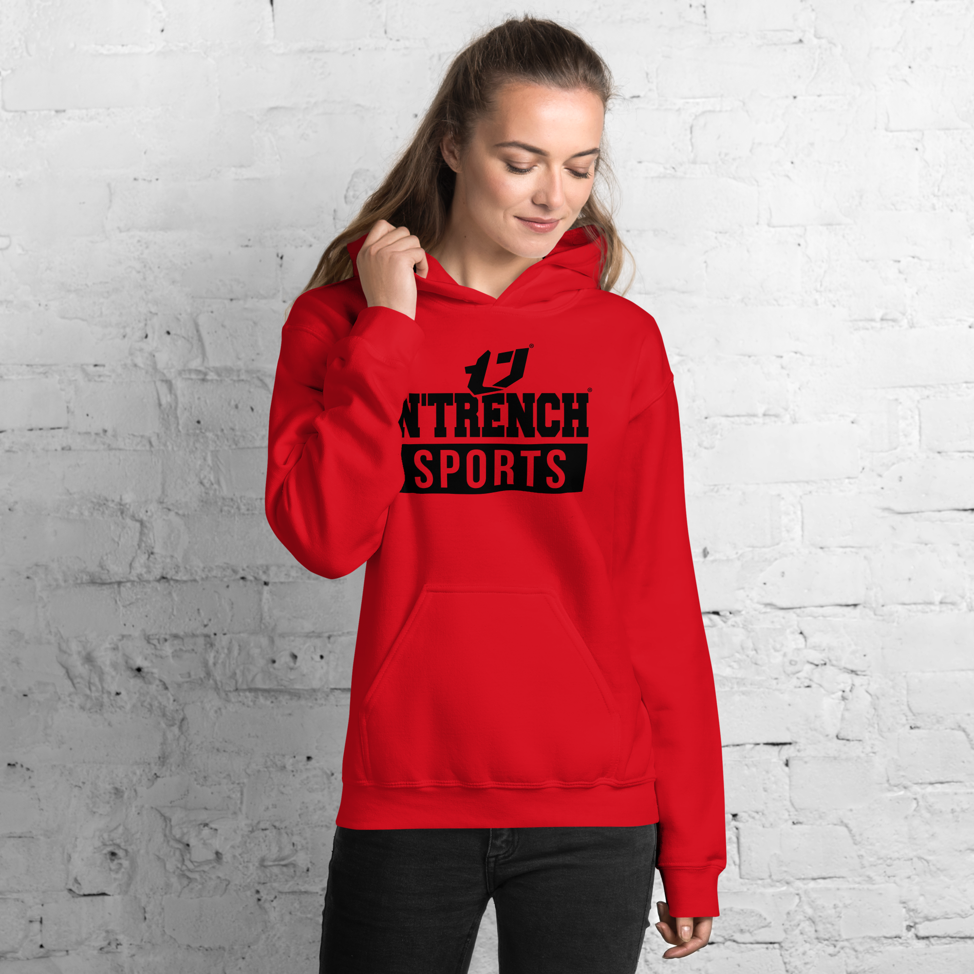 N'Trench Apparel (Black Font) Women/Ladies Hoodie