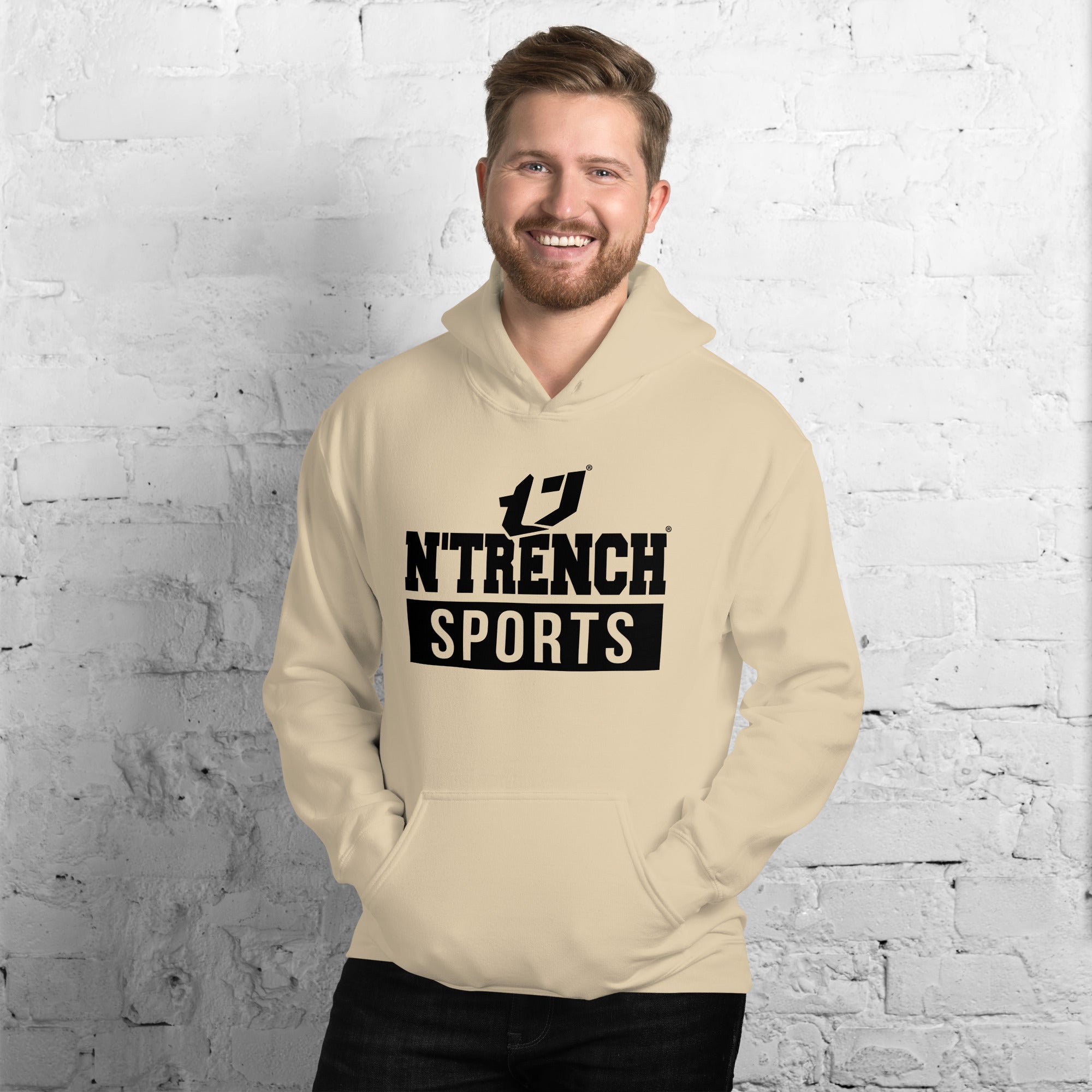 N'Trench Apparel (Black Font) Men/Guys Hoodie